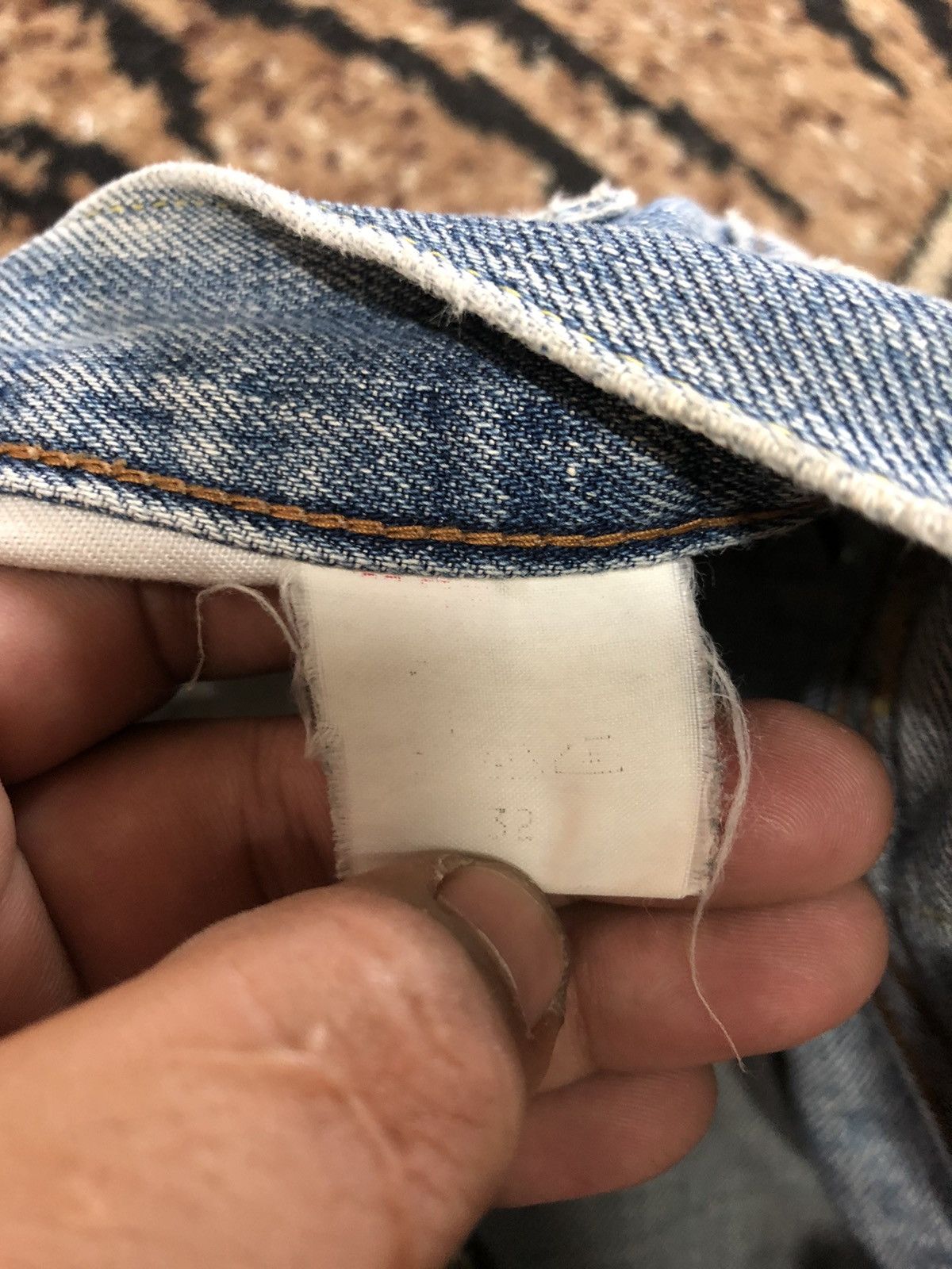 Johnbull × Vintage VINTAGE SELVEDGE JOHNBULL BLUE WASH DISTRESSED GRUNGE DENIM Size US 31 - 7 Thumbnail