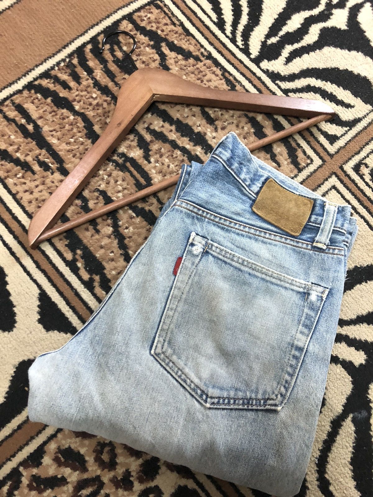 Johnbull × Vintage VINTAGE SELVEDGE JOHNBULL BLUE WASH DISTRESSED GRUNGE DENIM Size US 31 - 16 Thumbnail