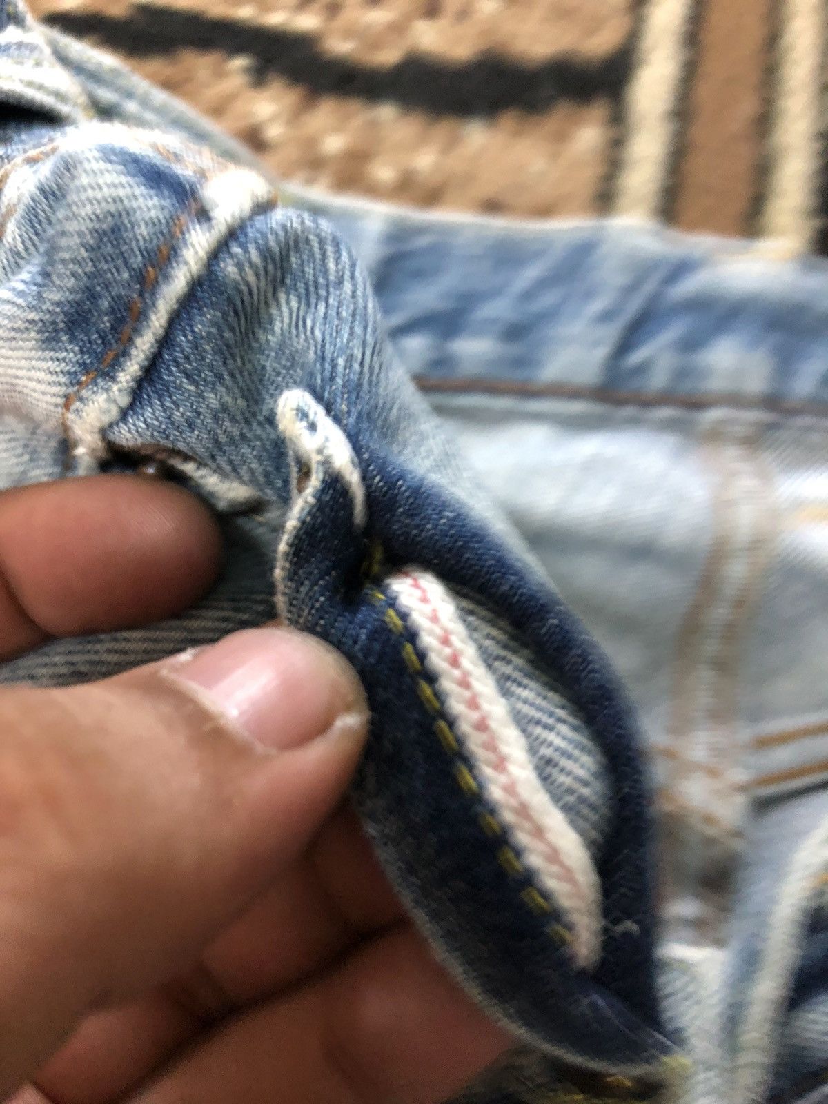 Johnbull × Vintage VINTAGE SELVEDGE JOHNBULL BLUE WASH DISTRESSED GRUNGE DENIM Size US 31 - 4 Thumbnail