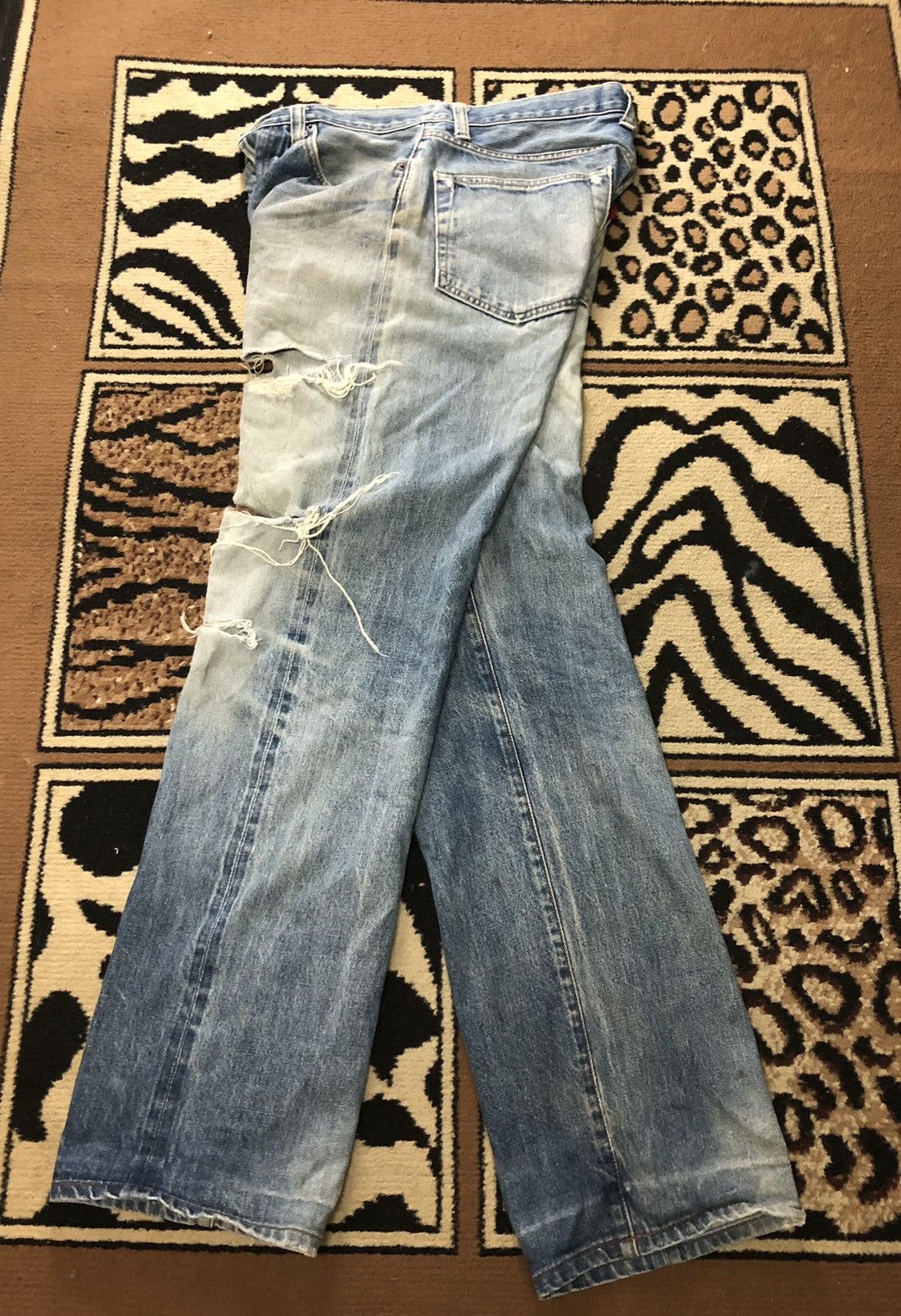 Johnbull × Vintage VINTAGE SELVEDGE JOHNBULL BLUE WASH DISTRESSED GRUNGE DENIM Size US 31 - 11 Thumbnail