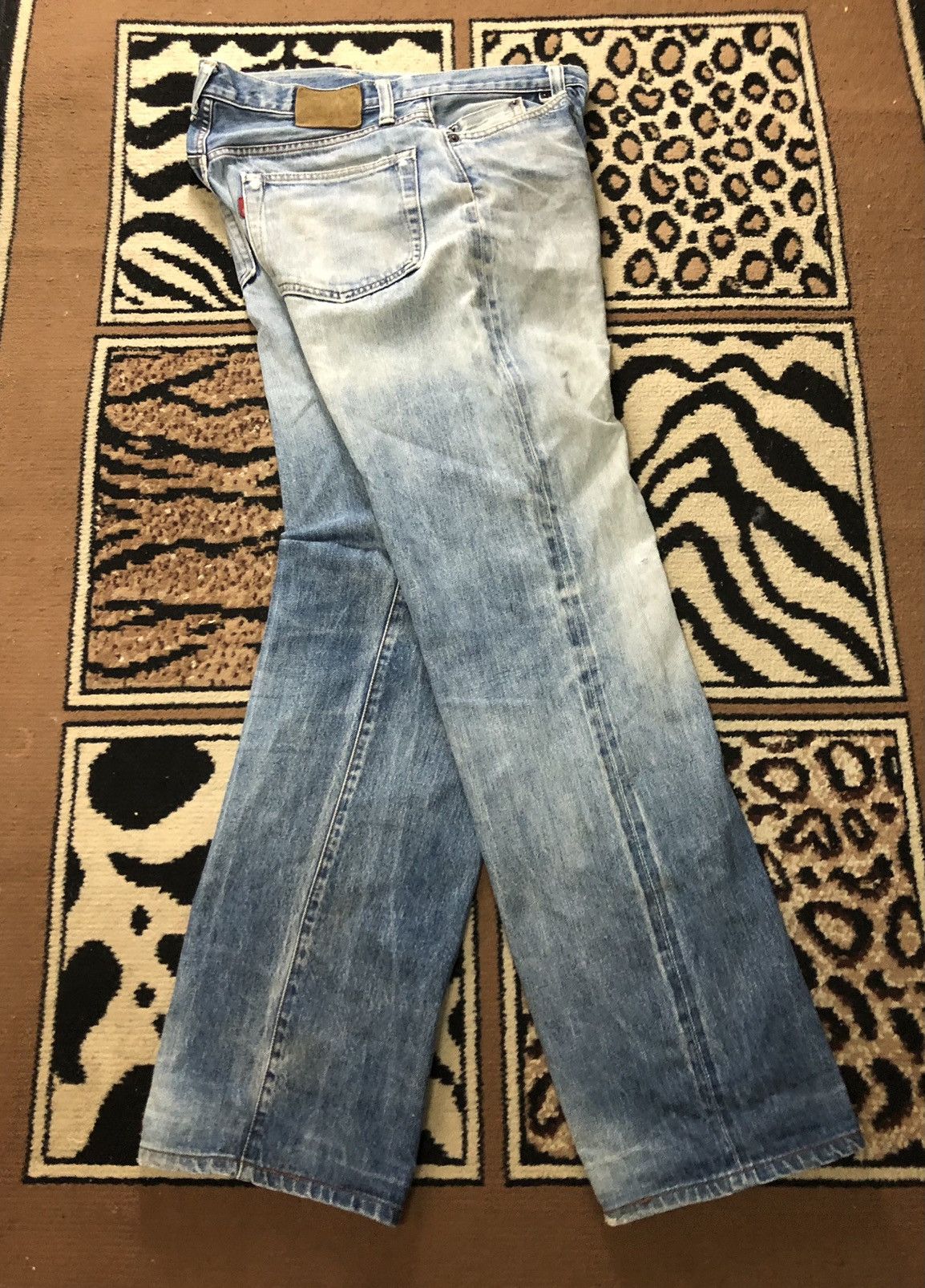 Johnbull × Vintage VINTAGE SELVEDGE JOHNBULL BLUE WASH DISTRESSED GRUNGE DENIM Size US 31 - 12 Thumbnail