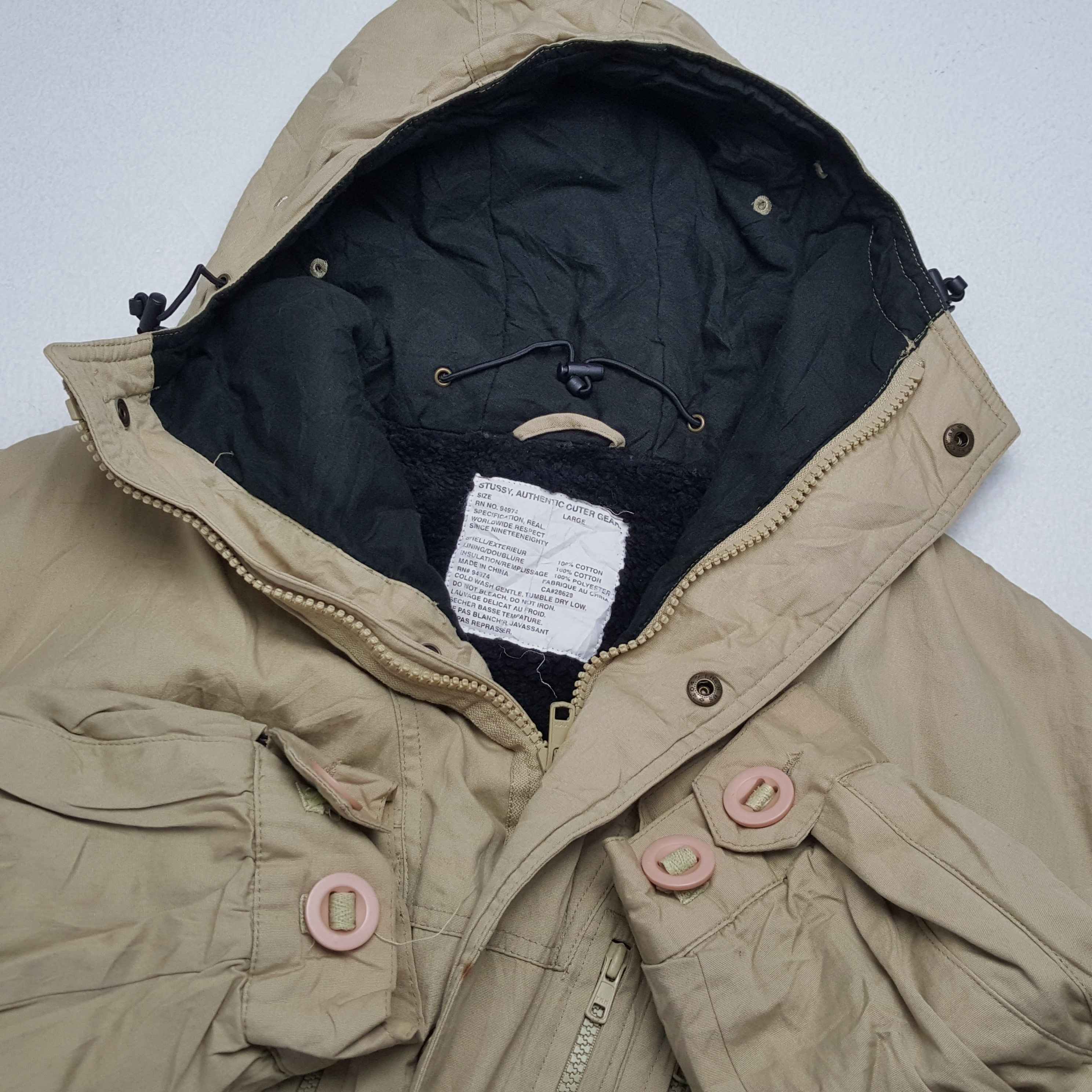 Stussy × Vintage Vintage STUSSY Streetwear Winter Snow Hoodies Jacket Size US L / EU 52-54 / 3 - 9 Thumbnail