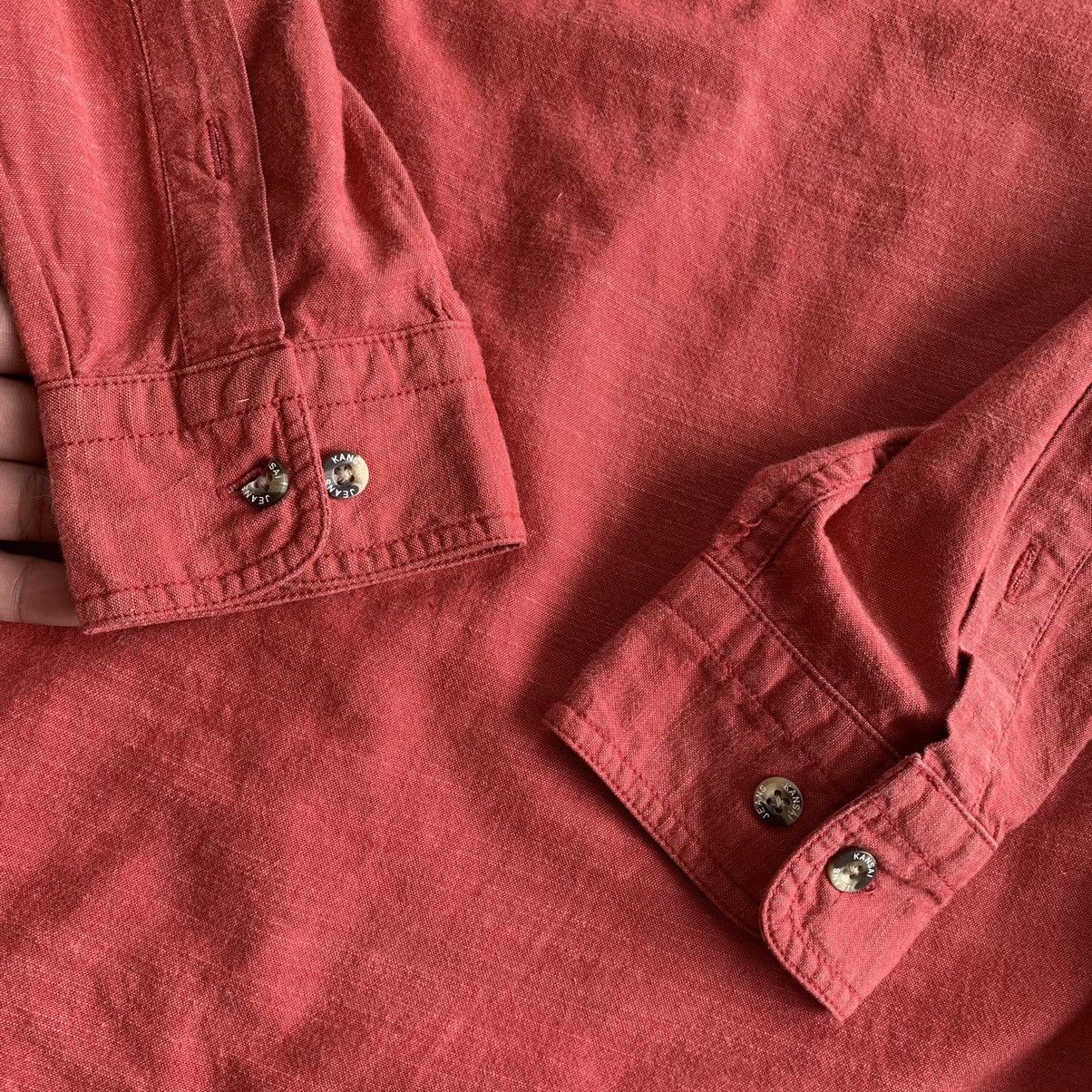 Japanese Brand Kansai jeans long sleeve shirt button up polo flannel Size US M / EU 48-50 / 2 - 14 Thumbnail