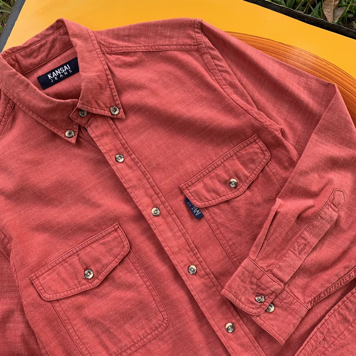 Japanese Brand Kansai jeans long sleeve shirt button up polo flannel Size US M / EU 48-50 / 2 - 17 Thumbnail