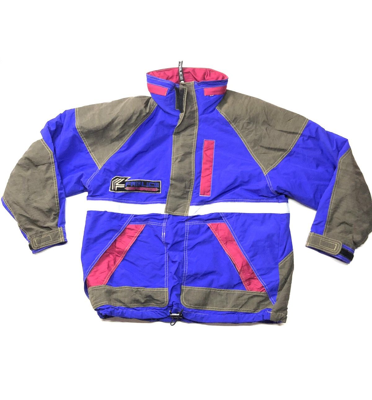 image of Fablice Compound System Thinsulate Multi Color Ski Jacket in Gray/Purple, Men's (Size Medium)