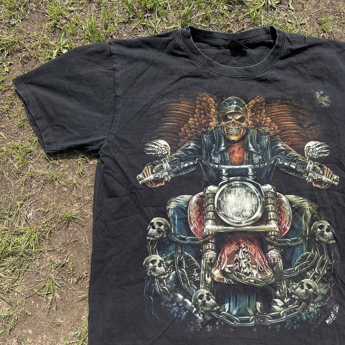 Band Tees Vintage Y2K Skulls Dead Face Horror Tee Rock Streetwear Size US L / EU 52-54 / 3 - 3 Thumbnail