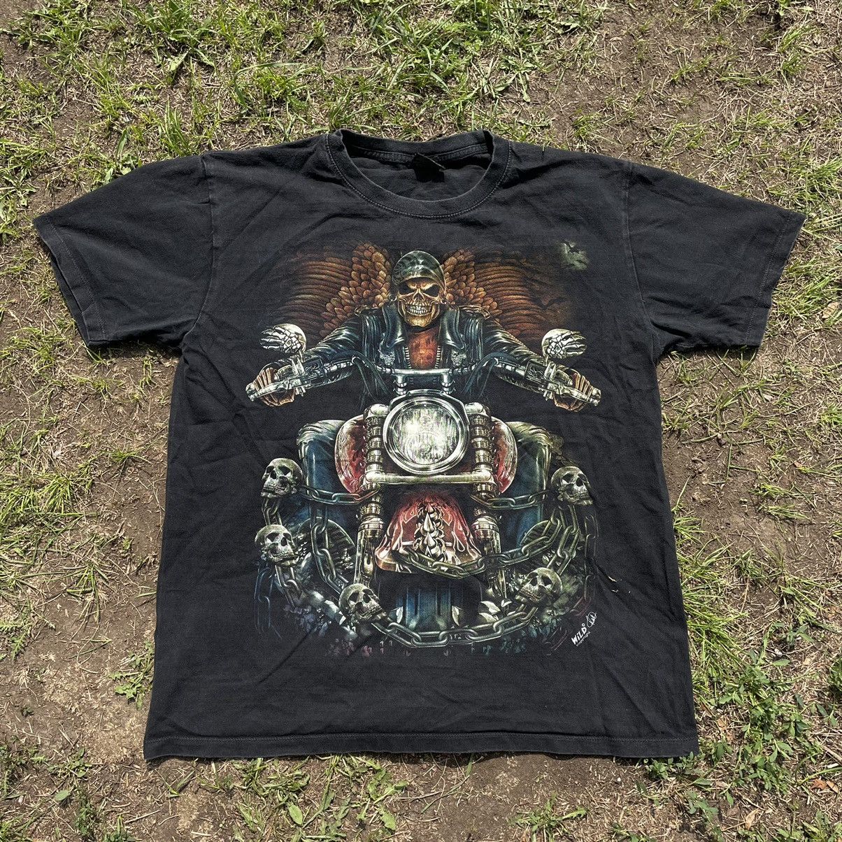 Band Tees Vintage Y2K Skulls Dead Face Horror Tee Rock Streetwear Size US L / EU 52-54 / 3 - 1 Thumbnail