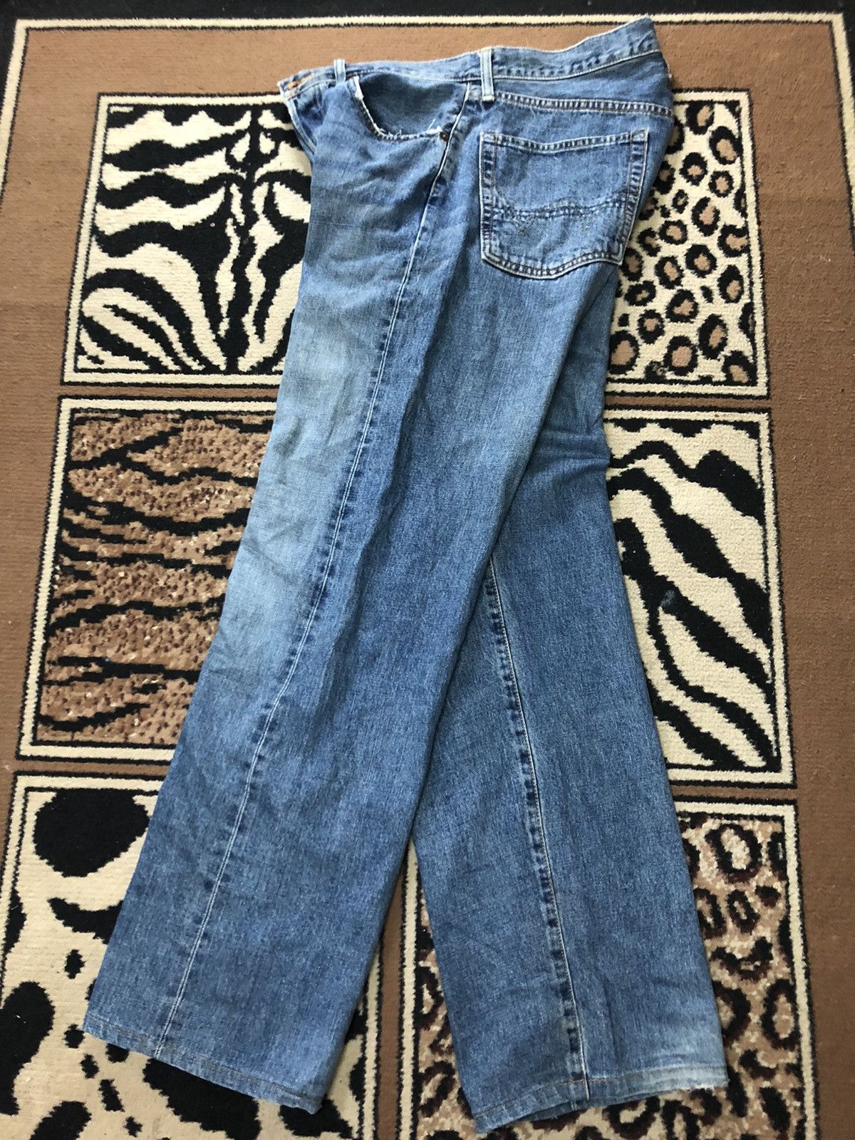 Edwin × Vintage VINTAGE SELVEDGE EDWIN 505x BLUE WASH DISTRESSED DENIM Size US 31 - 13 Thumbnail