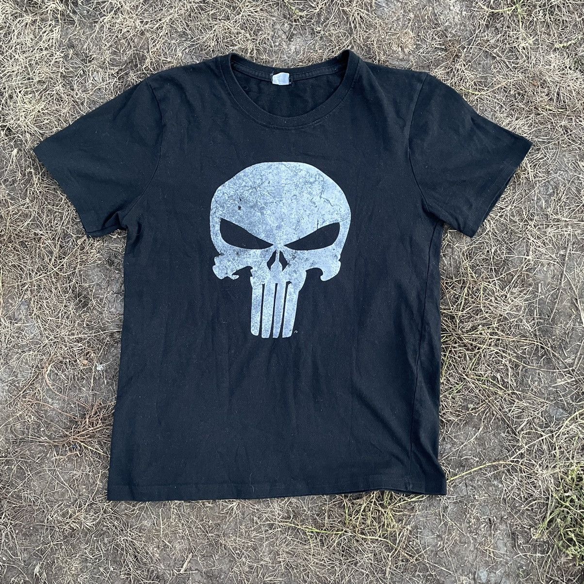 Vintage Y2K Tee Evil Skulls Dead Face Horror M