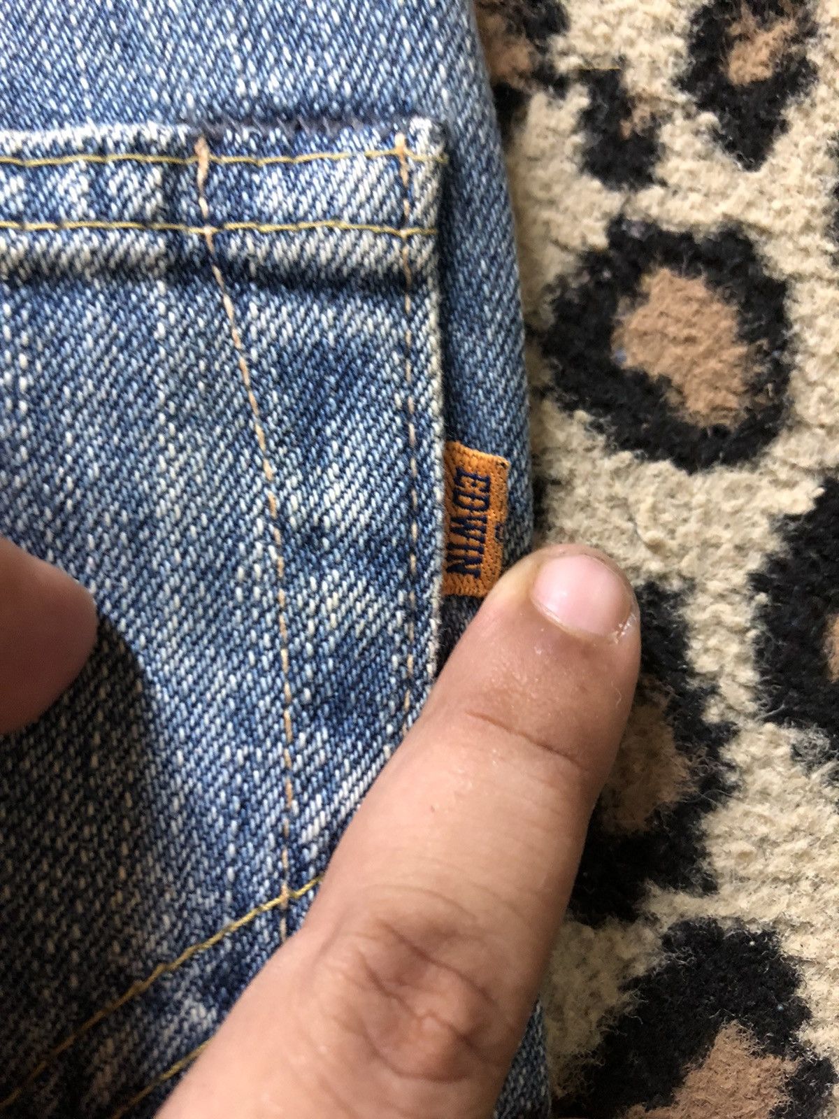 Edwin × Vintage VINTAGE SELVEDGE EDWIN 505z BLUE WASH DISTRESSED DENIM Size US 32 / EU 48 - 11 Thumbnail