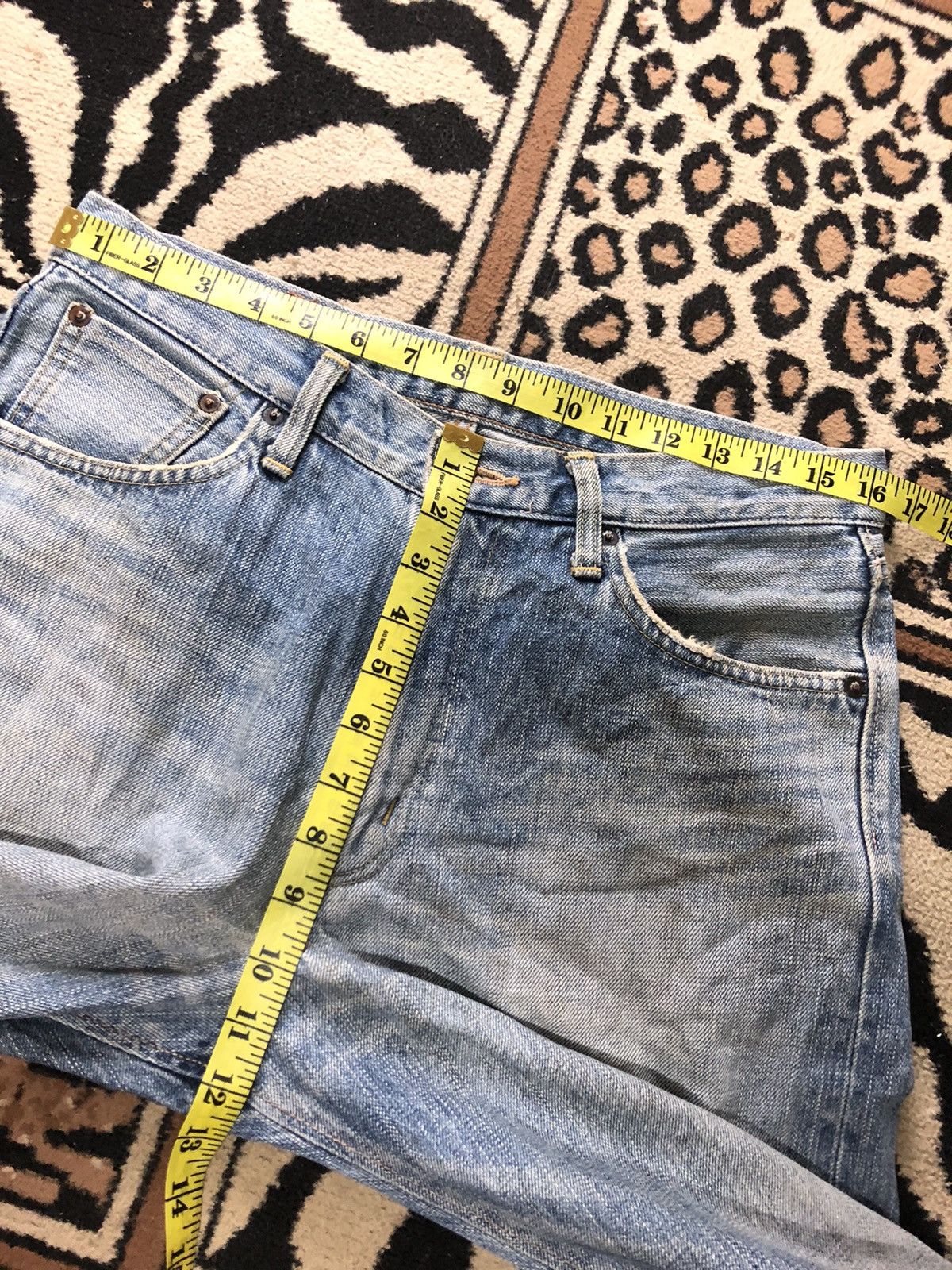 Edwin × Vintage VINTAGE SELVEDGE EDWIN 505z BLUE WASH DISTRESSED DENIM Size US 32 / EU 48 - 15 Thumbnail