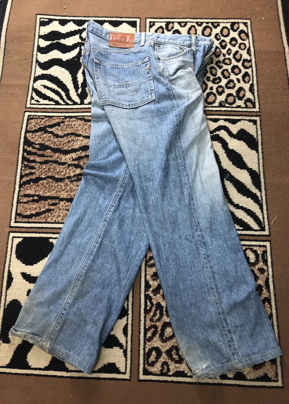 Edwin × Vintage VINTAGE SELVEDGE EDWIN 505z BLUE WASH DISTRESSED DENIM Size US 32 / EU 48 - 14 Thumbnail