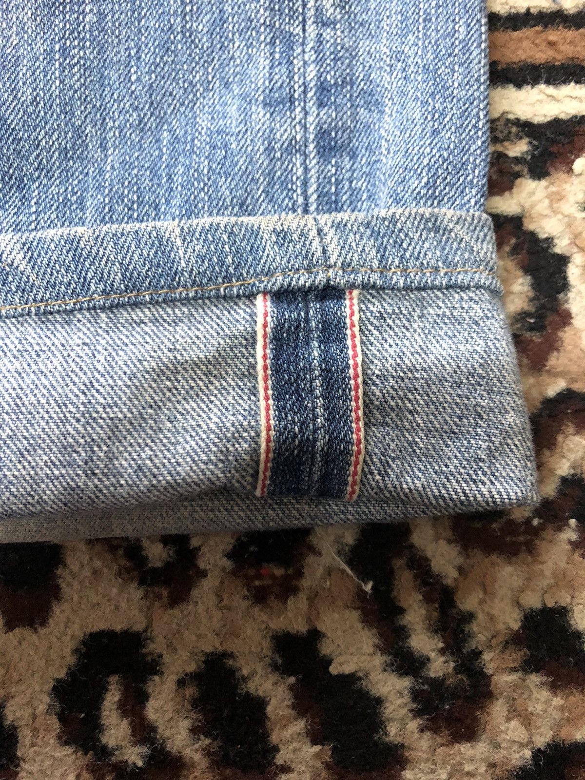 Edwin × Vintage VINTAGE SELVEDGE EDWIN 505z BLUE WASH DISTRESSED DENIM Size US 32 / EU 48 - 3 Thumbnail