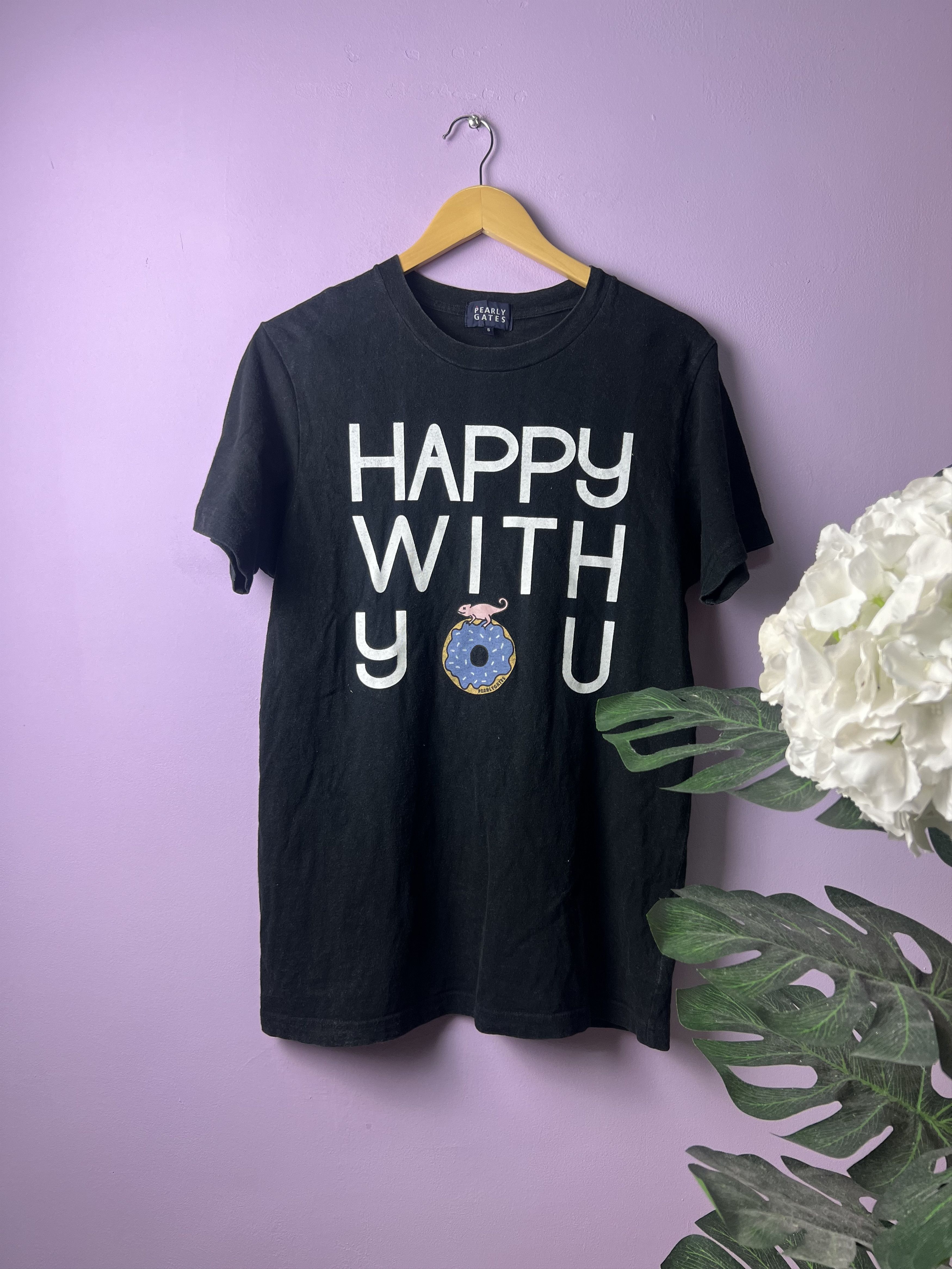 Japanese Brand 🔥Vintage Pearly Gates Happy With You Tees Size US M / EU 48-50 / 2 - 1 Thumbnail