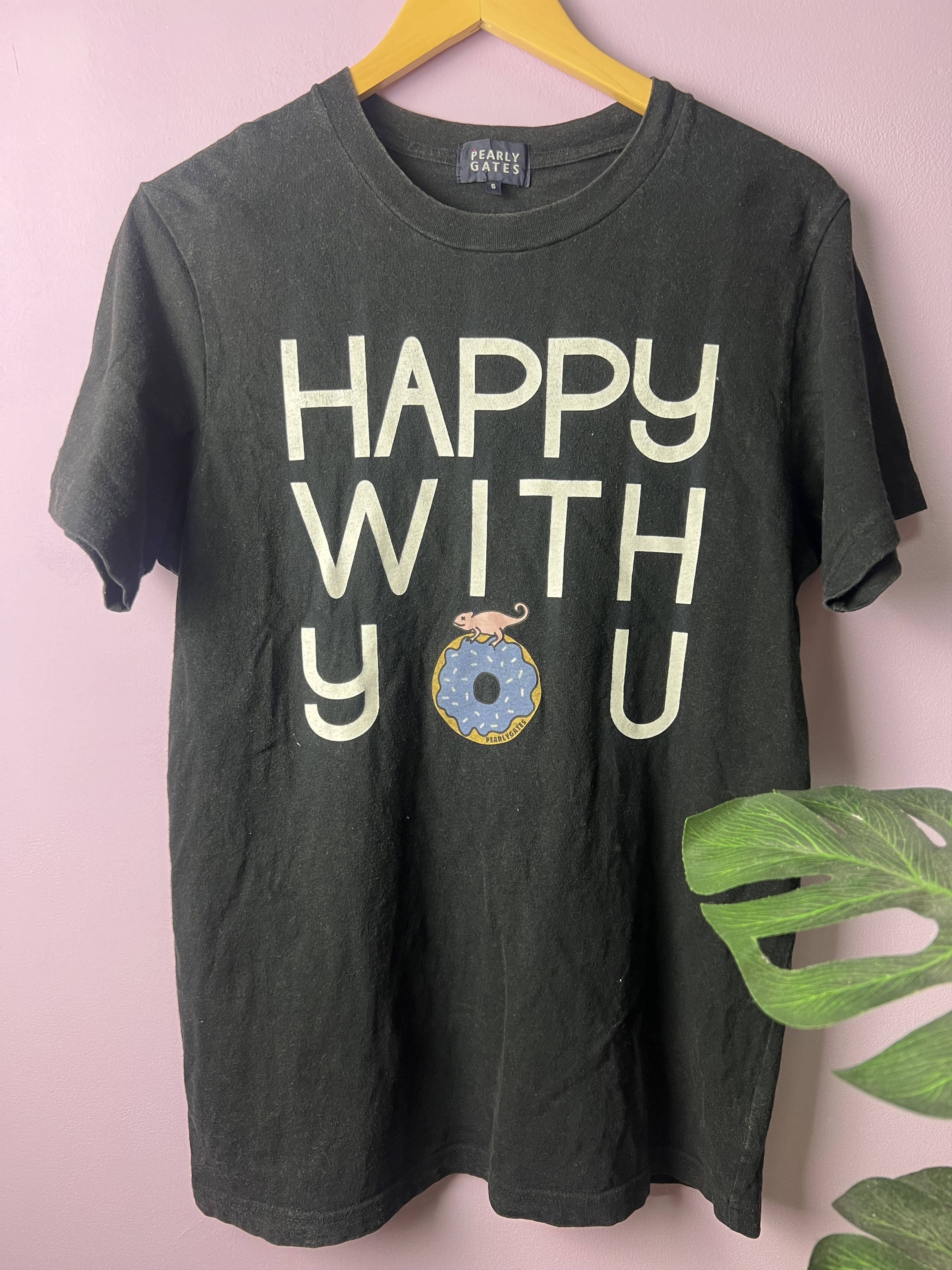 Japanese Brand 🔥Vintage Pearly Gates Happy With You Tees Size US M / EU 48-50 / 2 - 2 Thumbnail