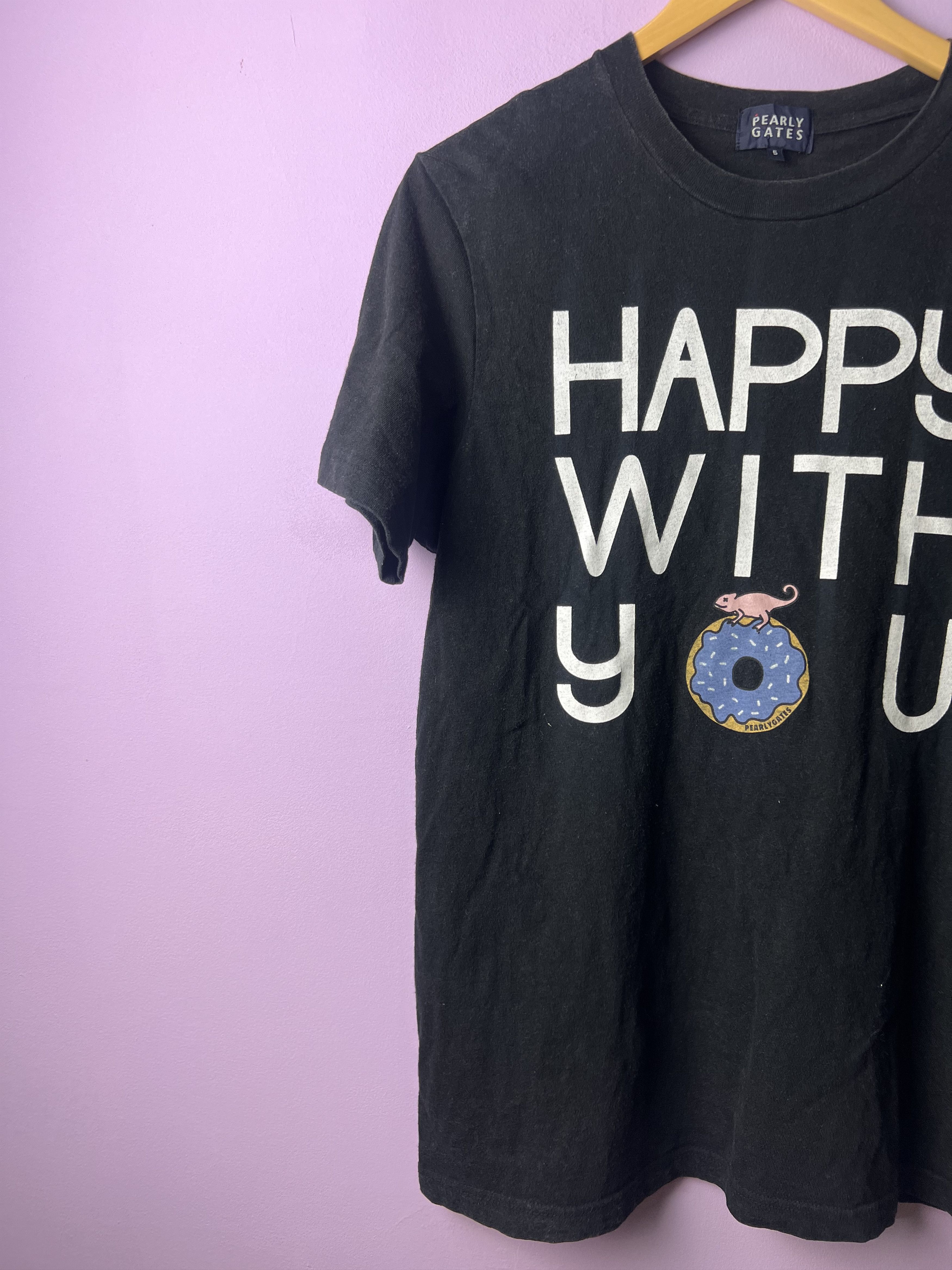 Japanese Brand 🔥Vintage Pearly Gates Happy With You Tees Size US M / EU 48-50 / 2 - 4 Thumbnail
