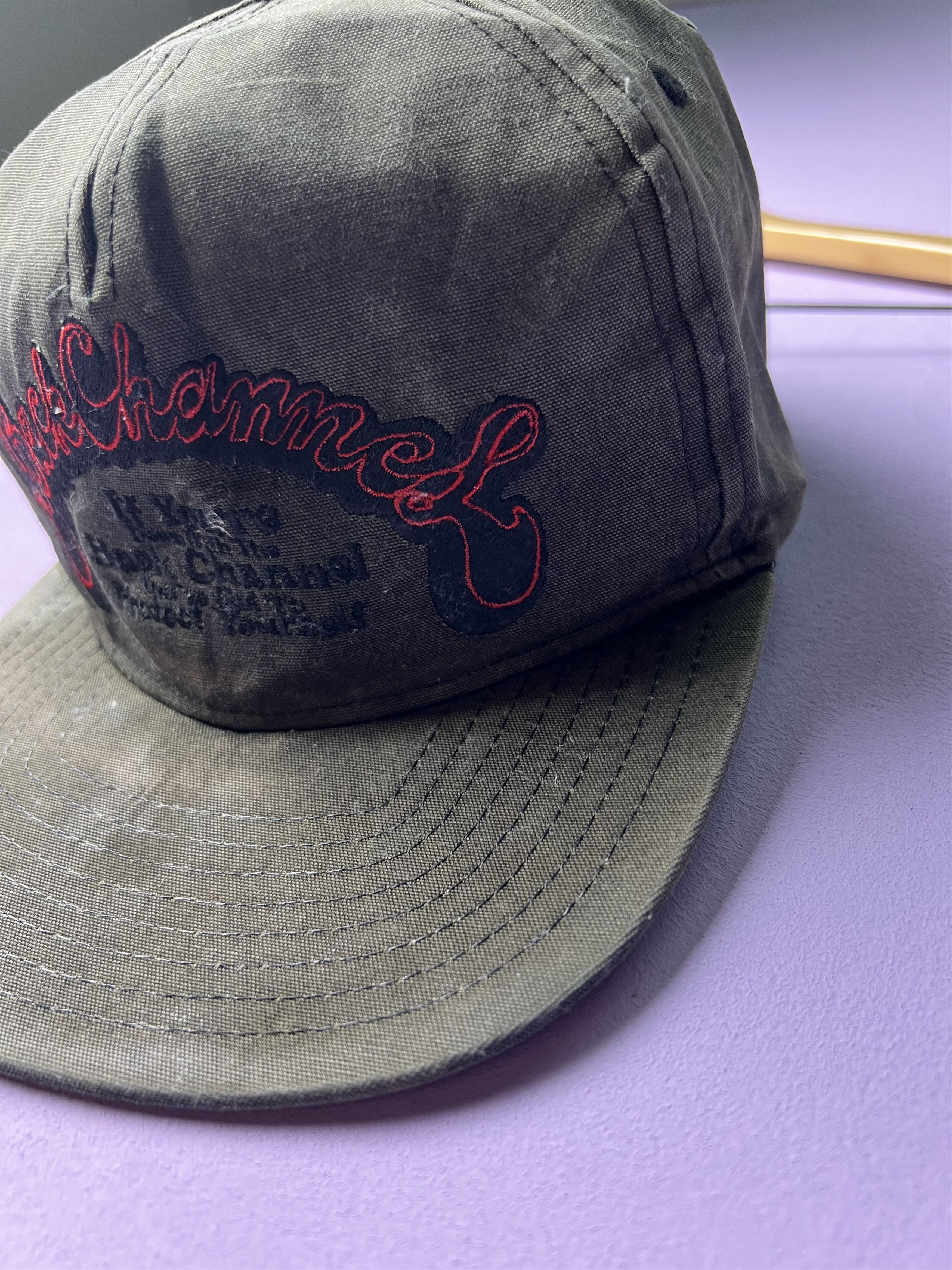 Japanese Brand 🔥Vintage Sun Faded Back Channel Snapback Size ONE SIZE - 4 Thumbnail