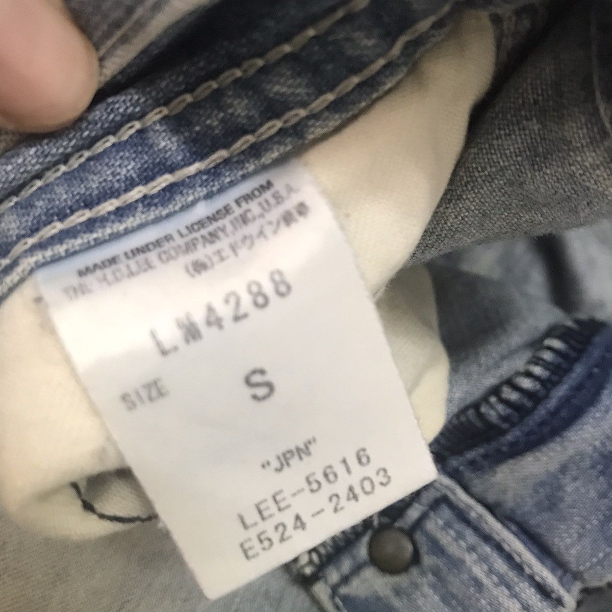 Lee Union made Lee sanforized pant Size US 31 - 12 Thumbnail