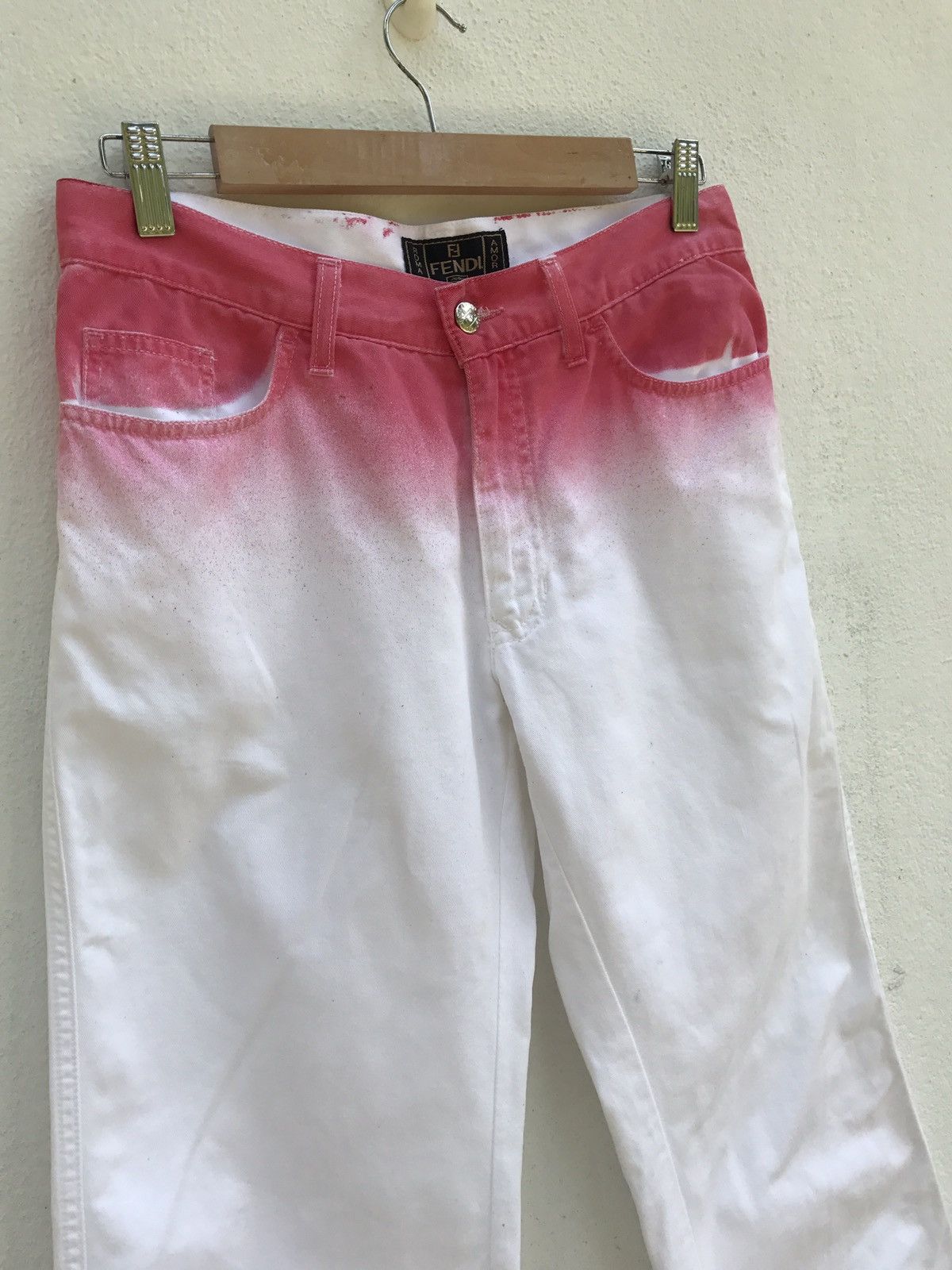 Fendi Fendi Italy Casual Pants Two Tones Pants Luxury Italy Brand Size US 28 / EU 44 - 4 Thumbnail