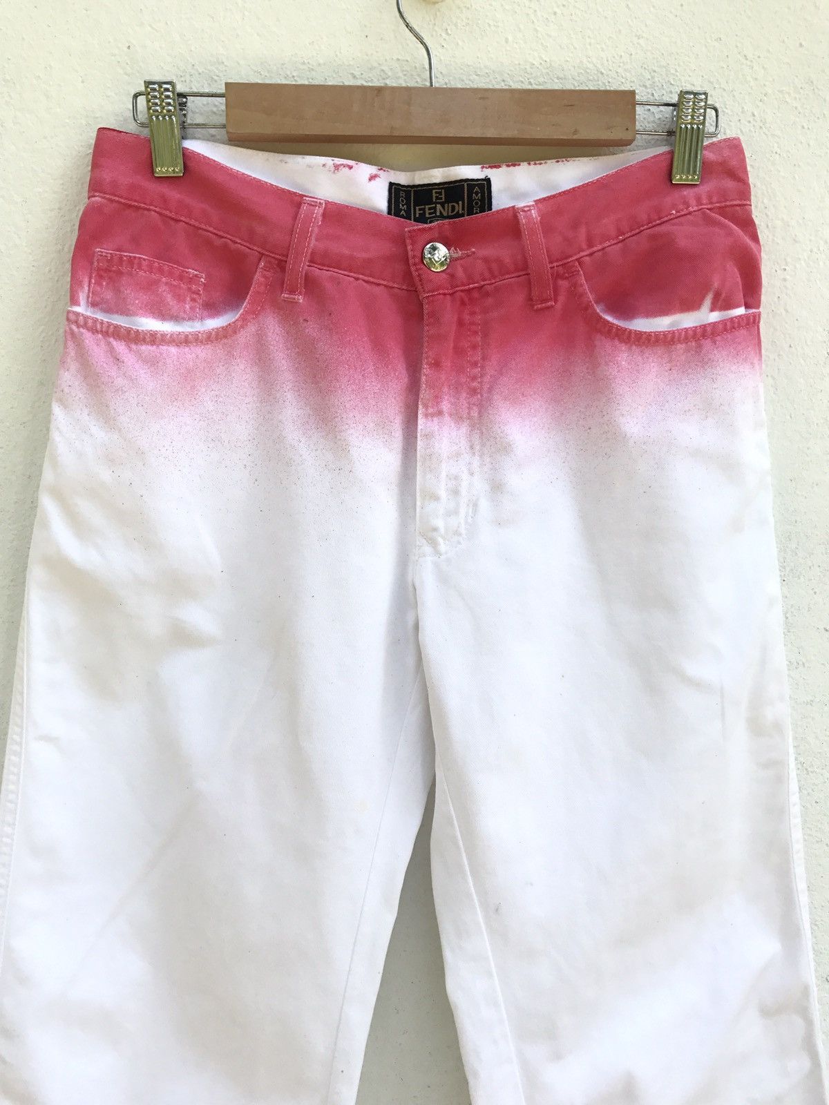Fendi Fendi Italy Casual Pants Two Tones Pants Luxury Italy Brand Size US 28 / EU 44 - 1 Thumbnail