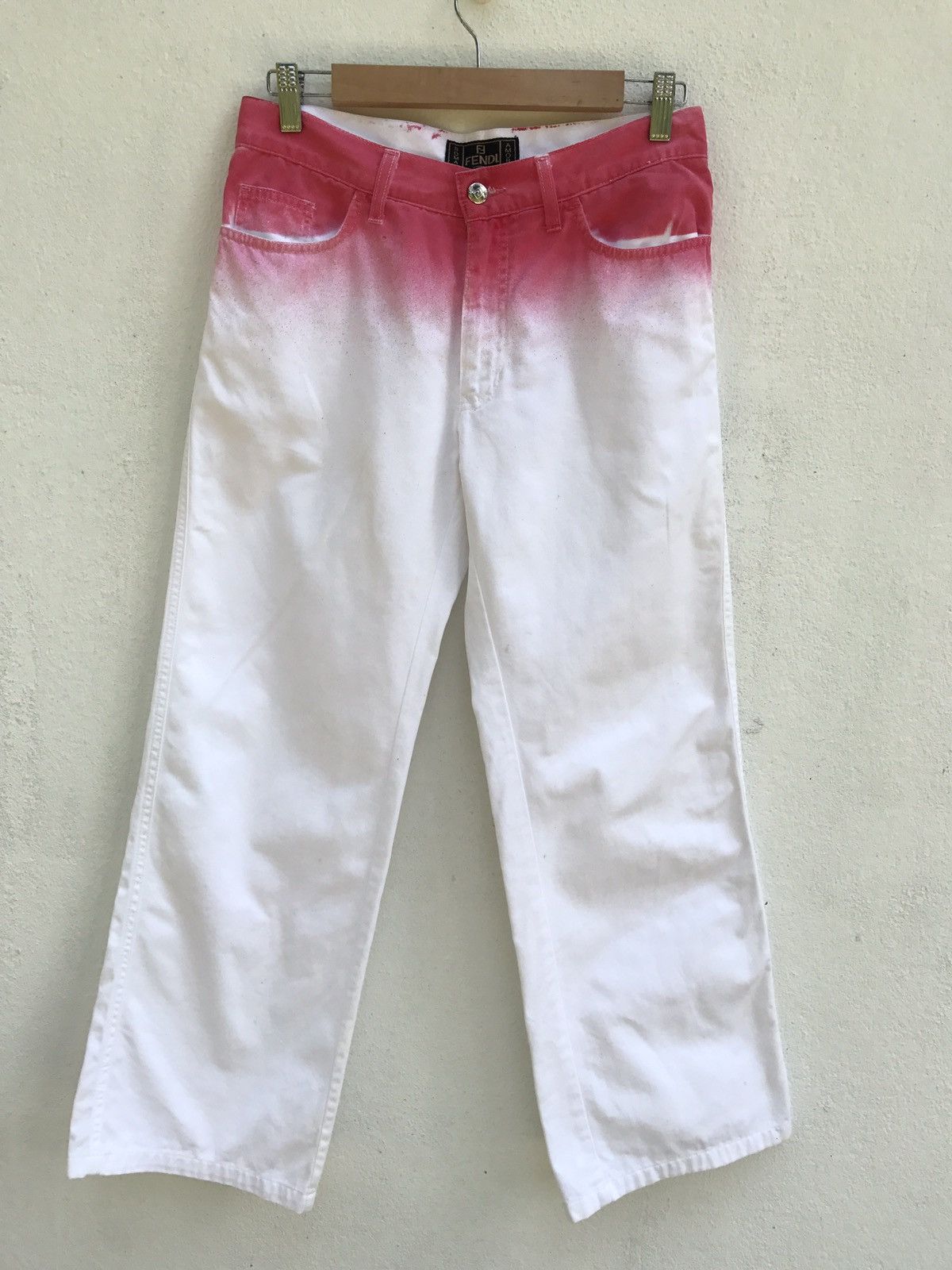 Fendi Fendi Italy Casual Pants Two Tones Pants Luxury Italy Brand Size US 28 / EU 44 - 2 Thumbnail