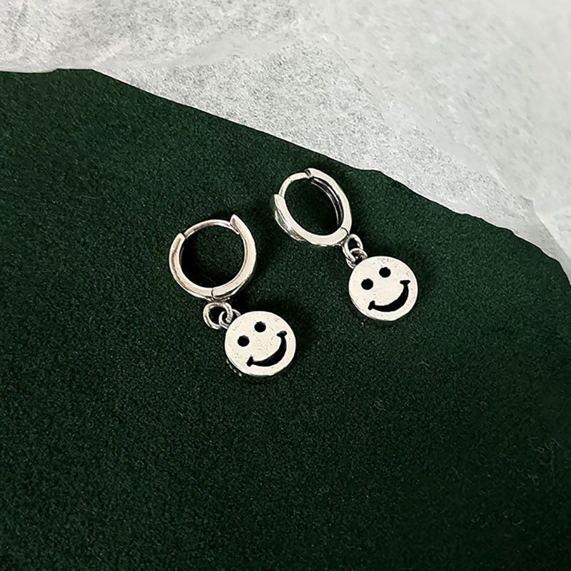 Jewelry × Vintage Smiley Face Drop Earrings Size ONE SIZE - 1 Thumbnail