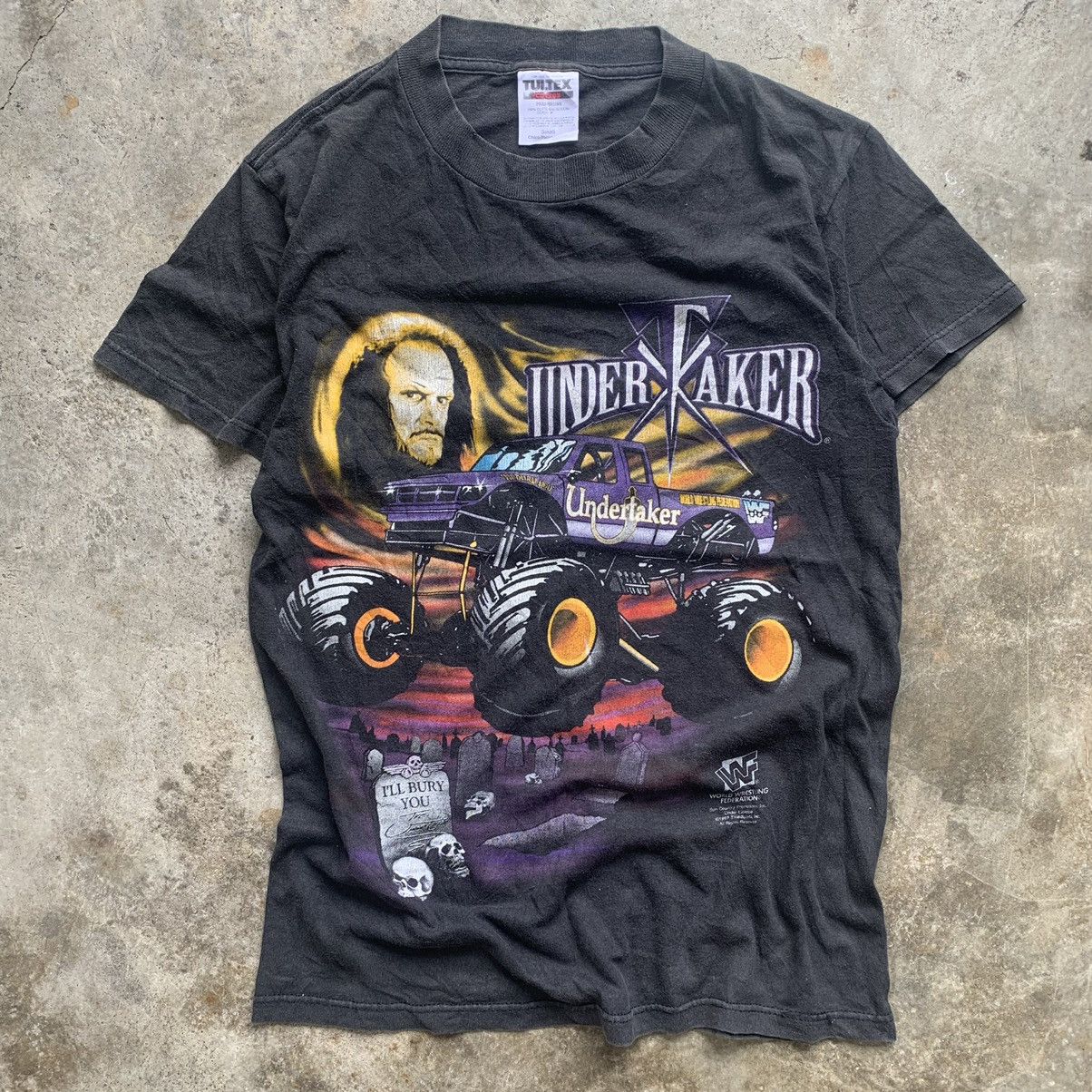 Tultex Undertaker vintage WWF 90s black tshirt tee Size US S / EU 44-46 / 1 - 4 Thumbnail
