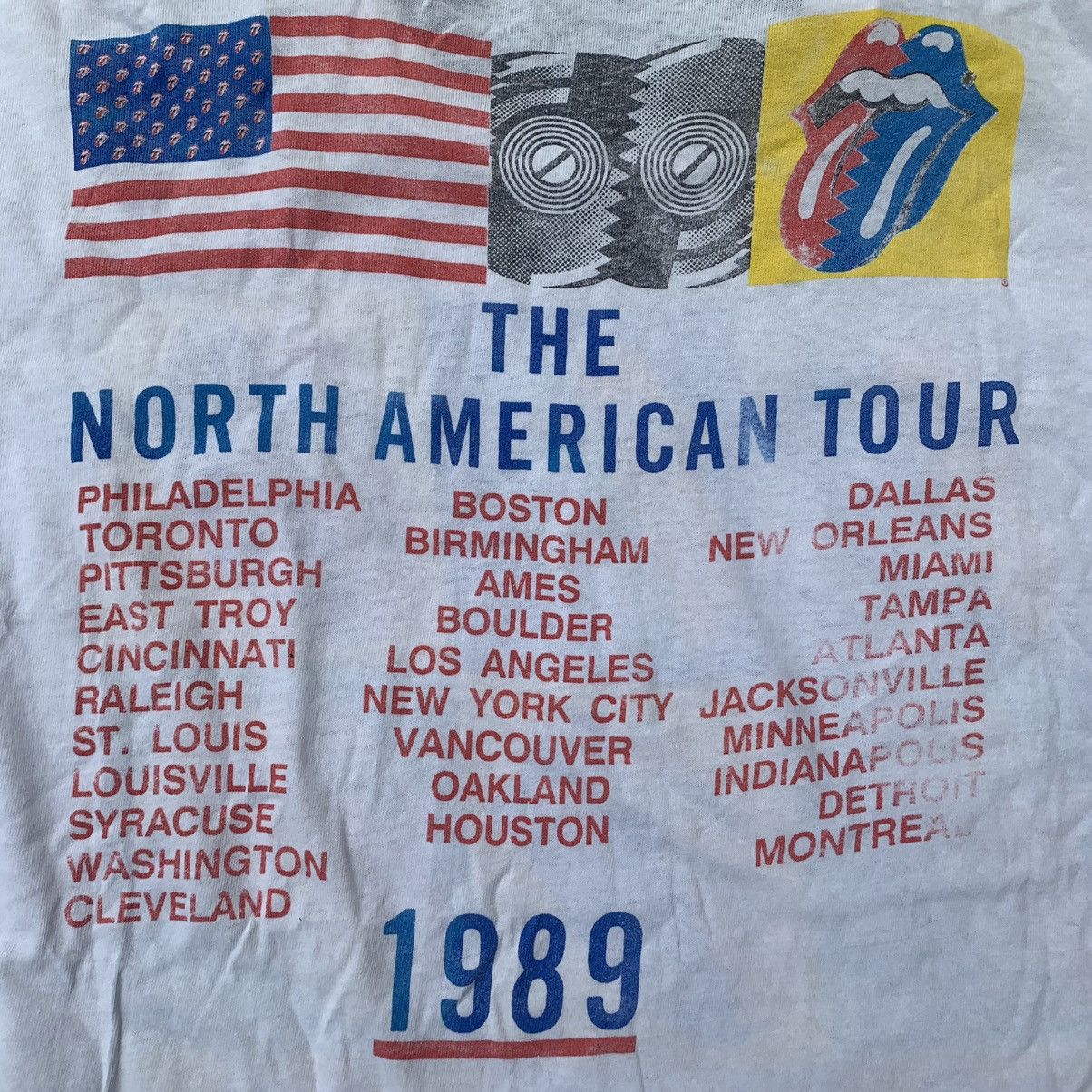 Band Tees Rolling Stones the North American tour 89 Size US L / EU 52-54 / 3 - 8 Thumbnail