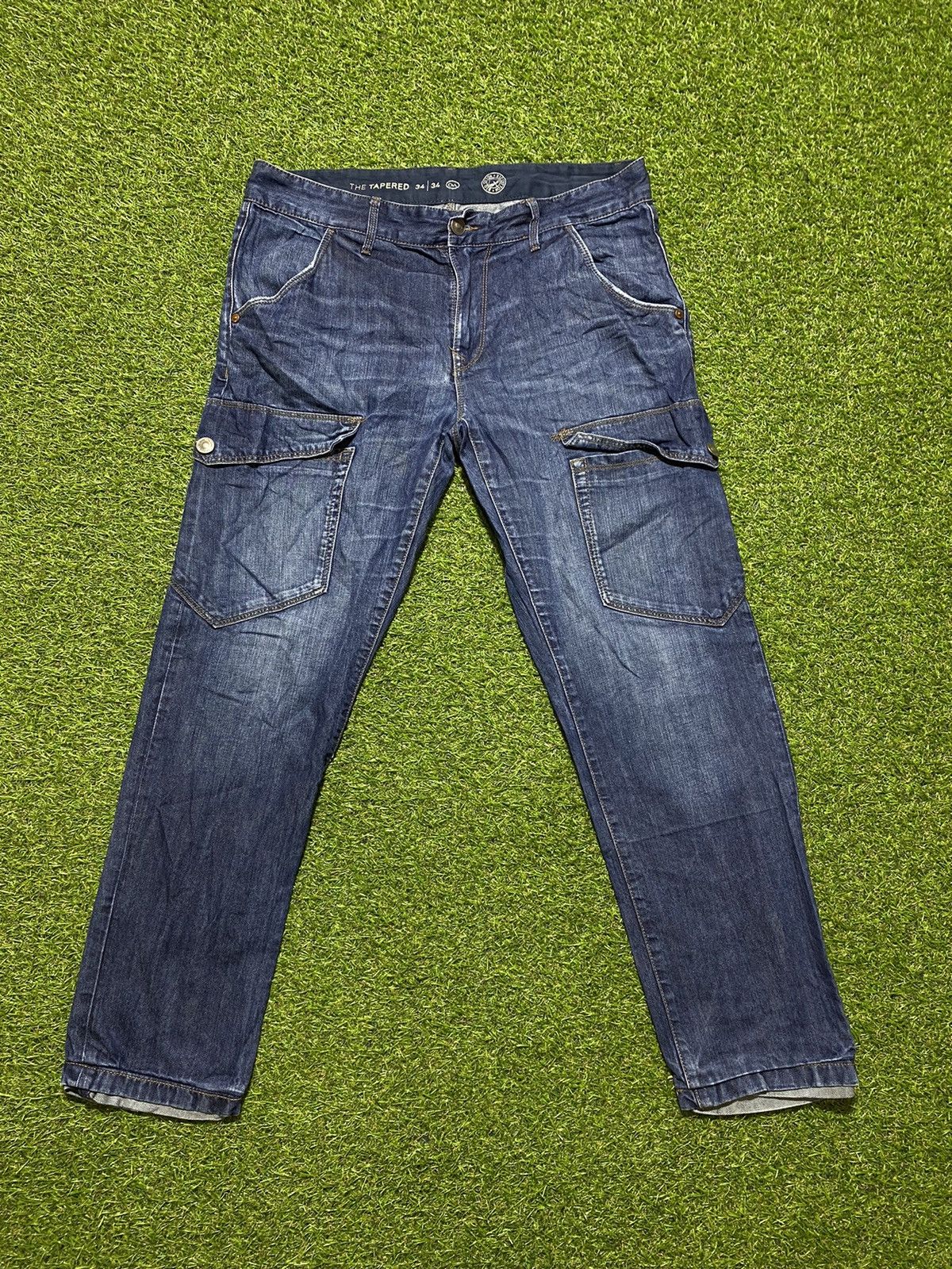 Japanese Brand Vintage Y2k Cargo jeans denim streetwear Japanese size 34 Size US 34 / EU 50 - 2 Thumbnail