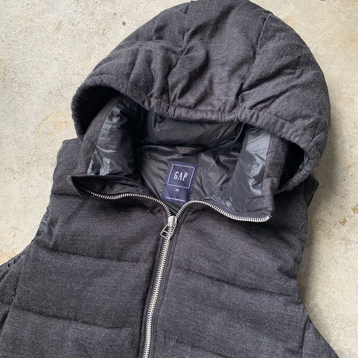 Gap Gap black hoodie vest Size US XS / EU 42 / 0 - 4 Thumbnail