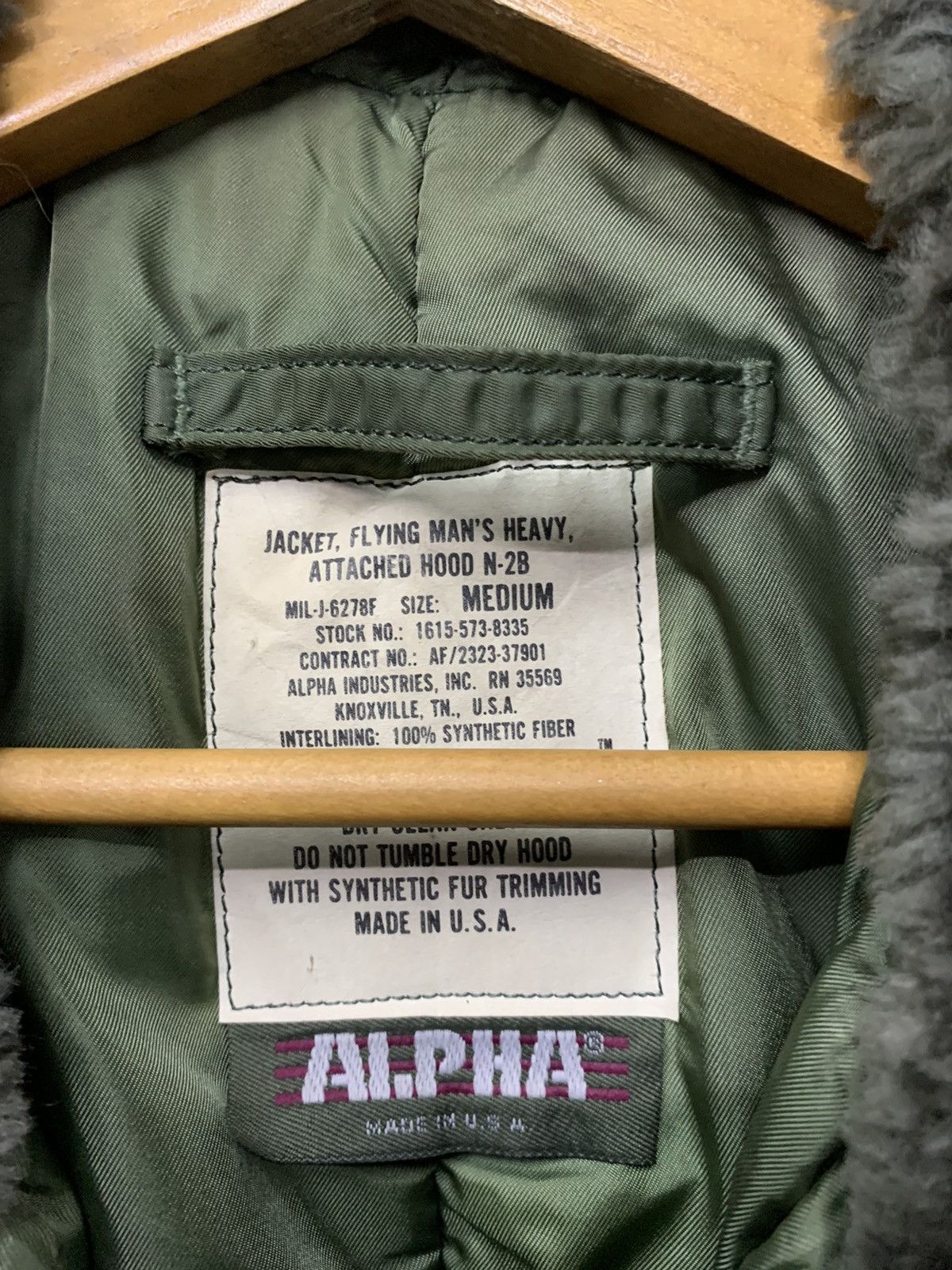 Alpha Industries 🔥VTG ALPHA INDUSTRIES HEAVY COAT N-2B Size US M / EU 48-50 / 2 - 12 Thumbnail