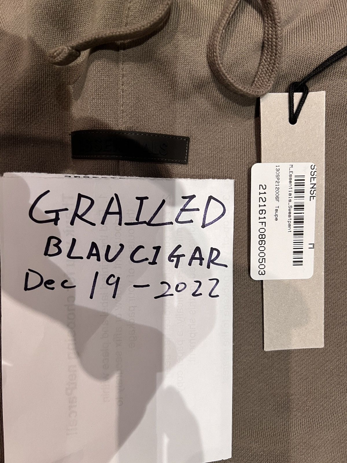 Essentials × Fear of God Fear of God Essentials Taupe sweatpants Medium Size US 32 / EU 48 - 2 Thumbnail