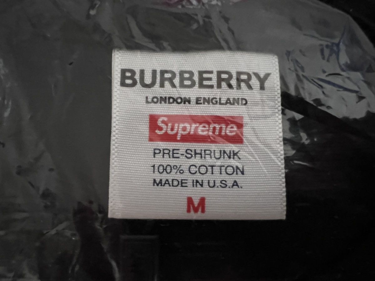Burberry × Supreme Supreme Burberry Box Logo Tee Black Size Medium M NEW Size US M / EU 48-50 / 2 - 5 Thumbnail
