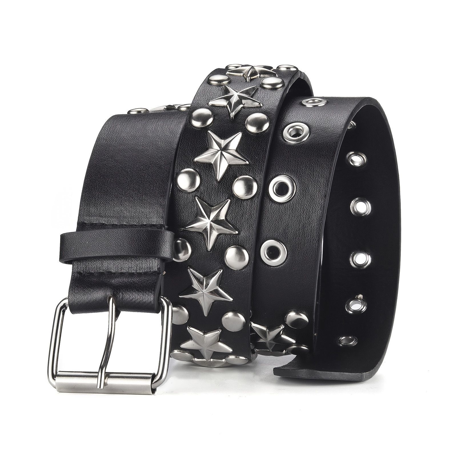 Jewelry Rock Pentagram Riveted Belt Size ONE SIZE - 1 Thumbnail