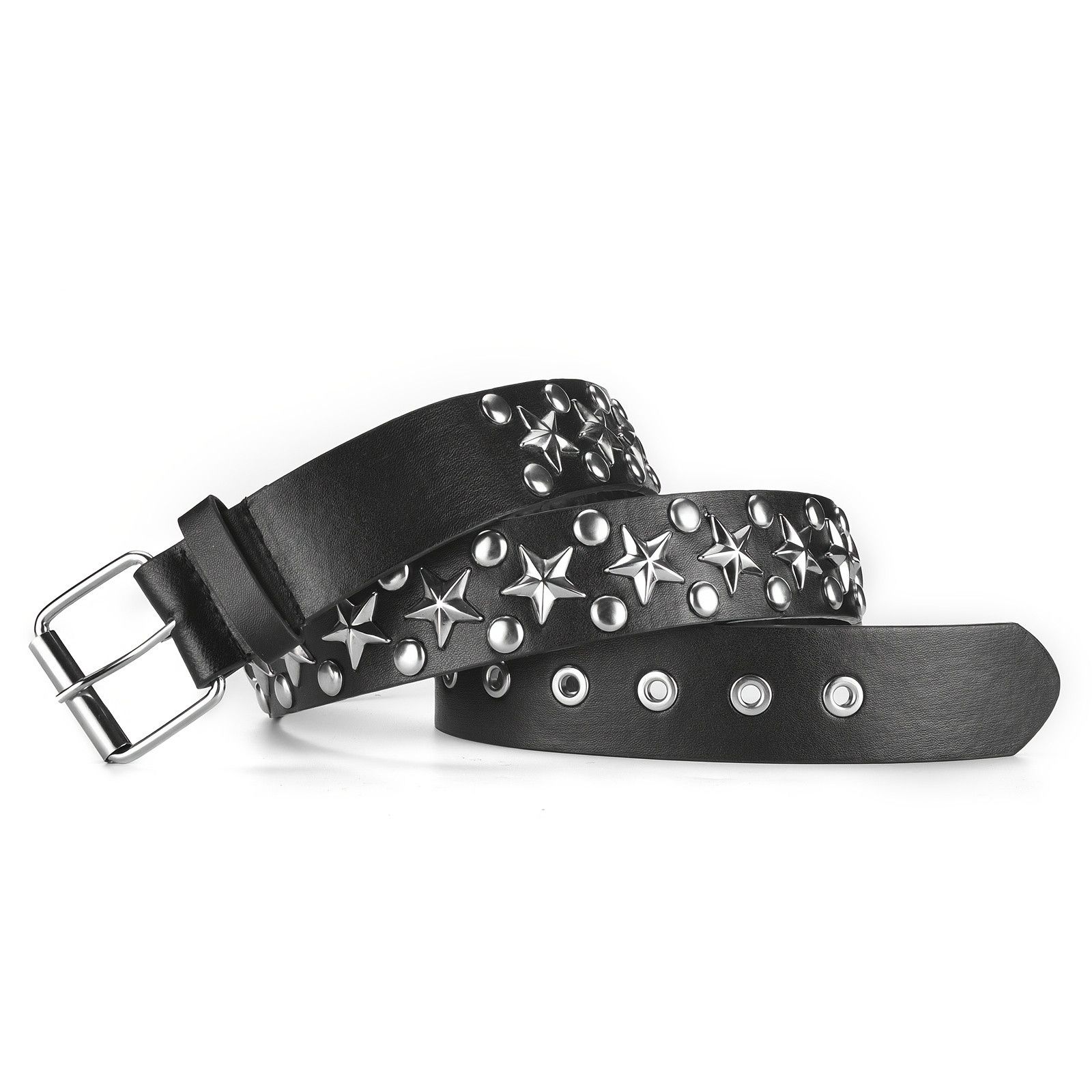 Jewelry Rock Pentagram Riveted Belt Size ONE SIZE - 5 Thumbnail