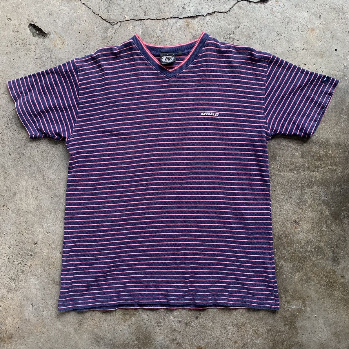 Vans Vans vintage 90s collar v tshirt tee Size US L / EU 52-54 / 3 - 8 Thumbnail