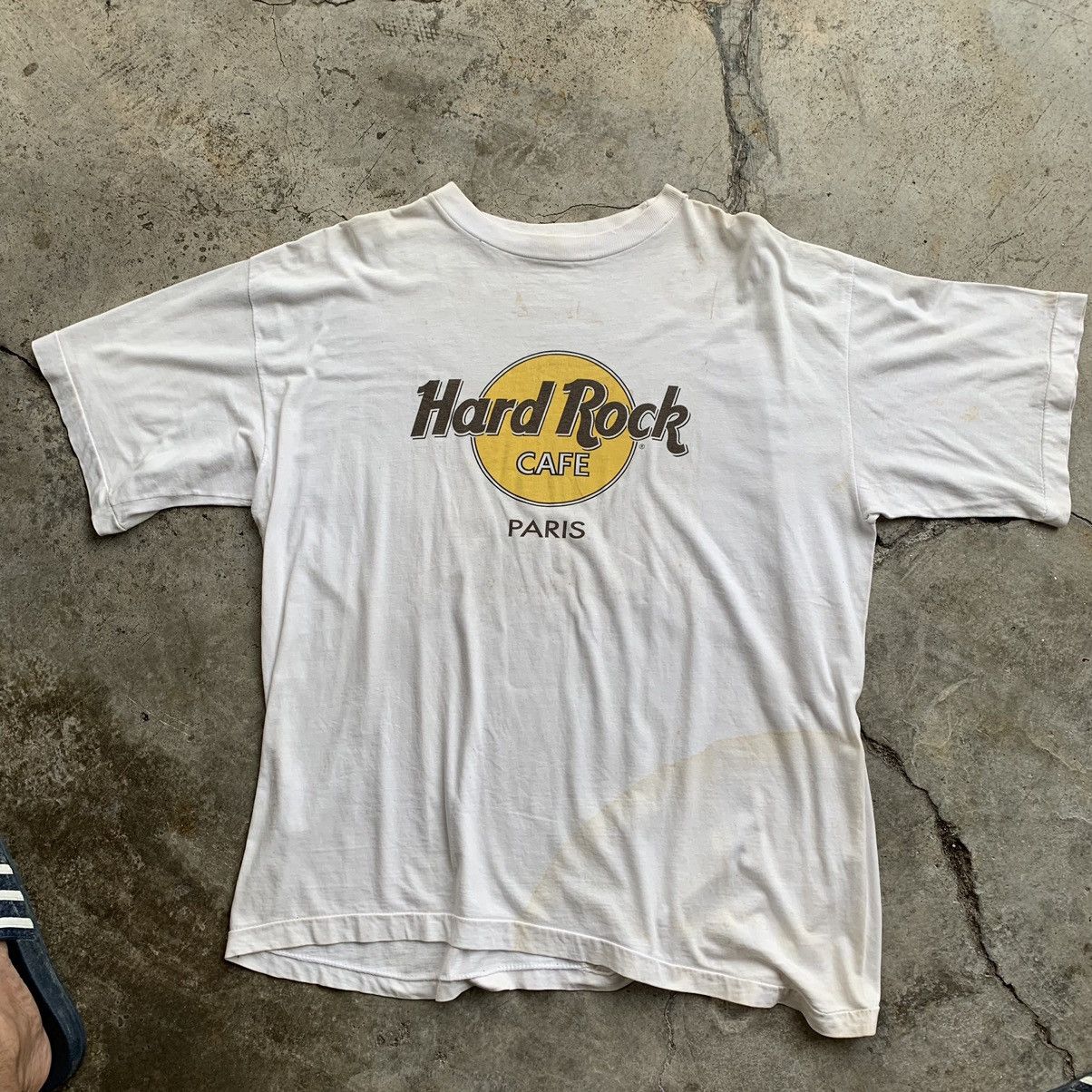 Hard Rock Cafe × Vintage Hard Rock Cafe Paris vintage tshirt tee Size US XL / EU 56 / 4 - 4 Thumbnail