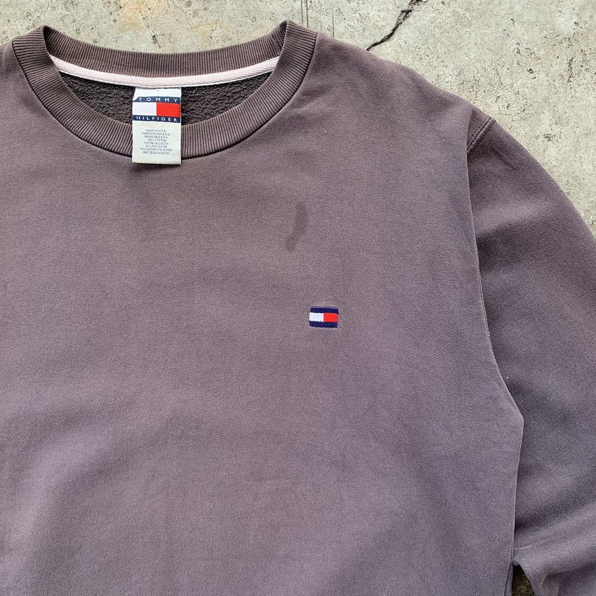Tommy Hilfiger × Vintage Tommy Hilfiger sweatshirt vintage 90s THRASHED Size US M / EU 48-50 / 2 - 2 Thumbnail