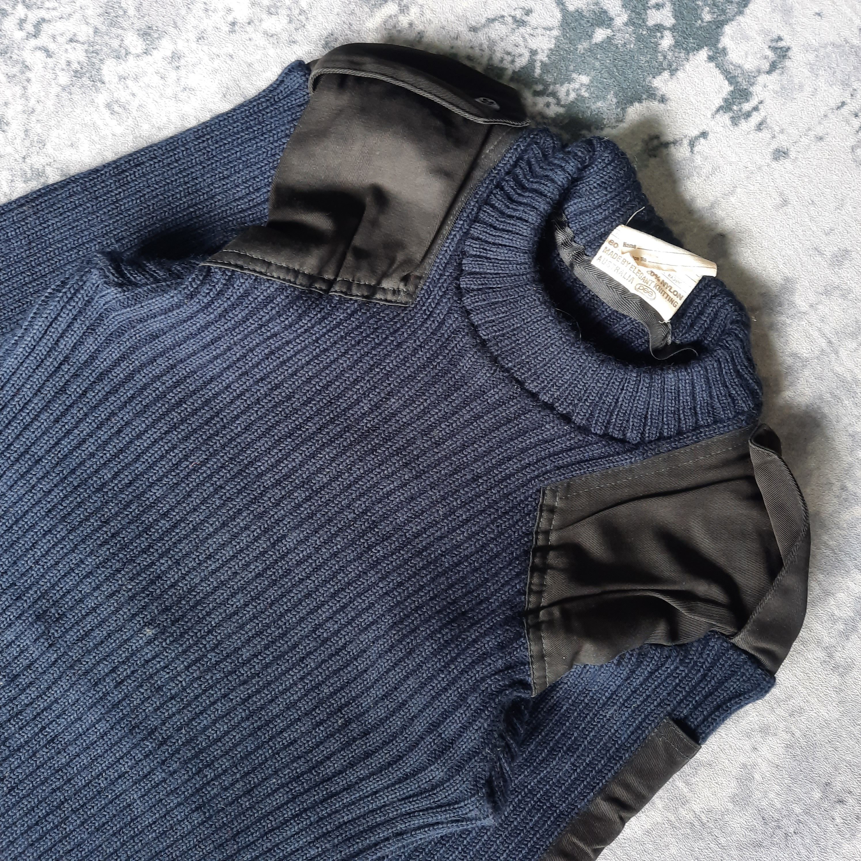 Other 🔥Vintage military navy army wool pullover knitwear Size US S / EU 44-46 / 1 - 2 Thumbnail