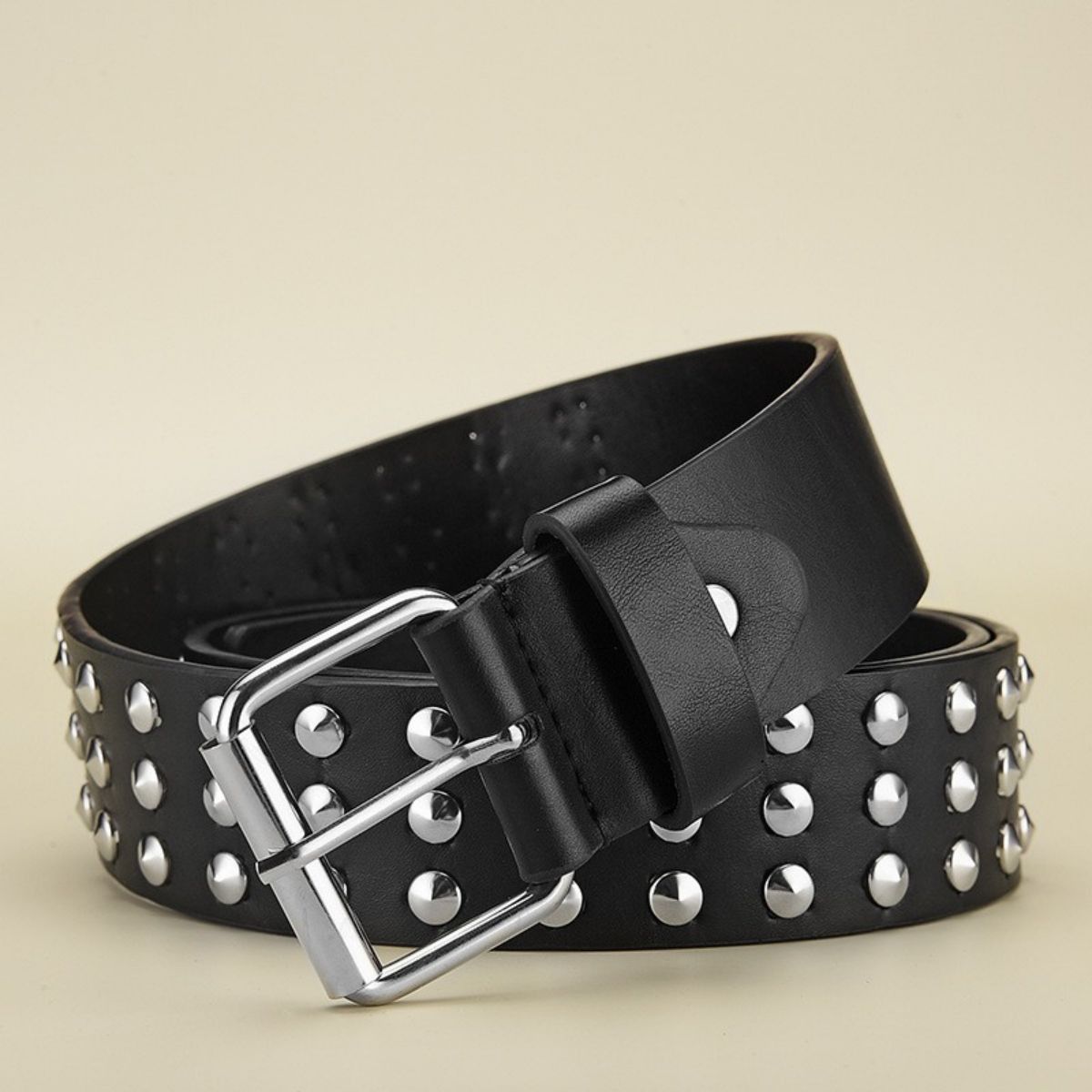 Jewelry HipHop Rock Circular Rivet Belt Size ONE SIZE - 2 Thumbnail