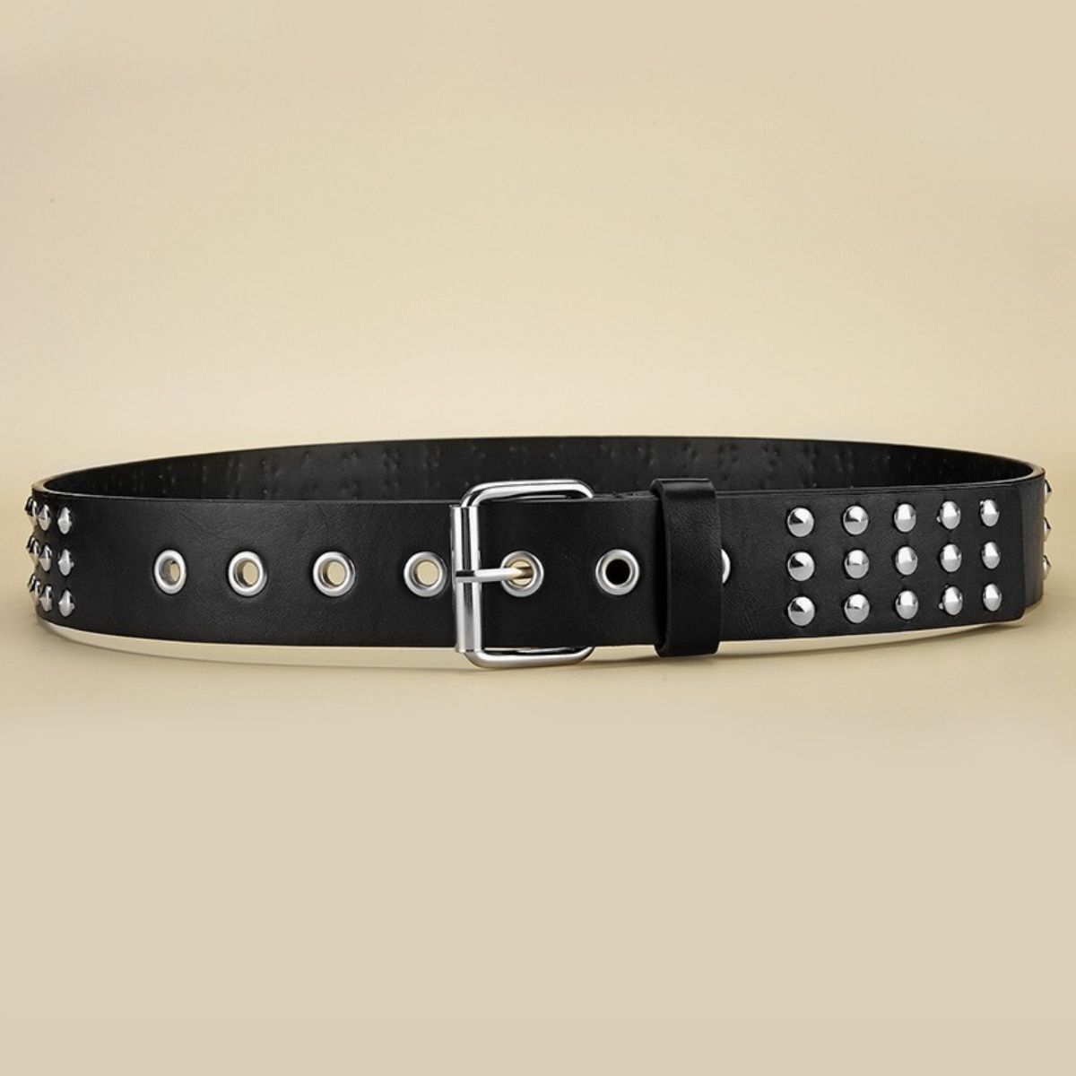 Jewelry HipHop Rock Circular Rivet Belt Size ONE SIZE - 3 Thumbnail