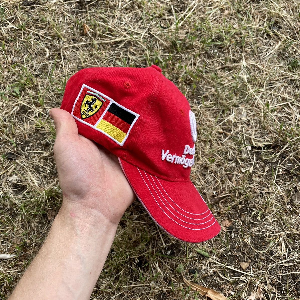 Vintage Vintage 90s German Streetwear Cap Red Logo Embroidered OS Size ONE SIZE - 3 Thumbnail