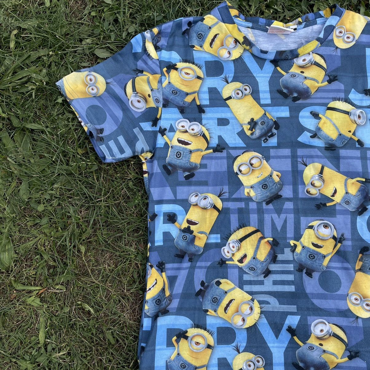 Cartoon Network Vintage Y2K Minions All Over Tee Face Humor Print Band Size US M / EU 48-50 / 2 - 3 Thumbnail