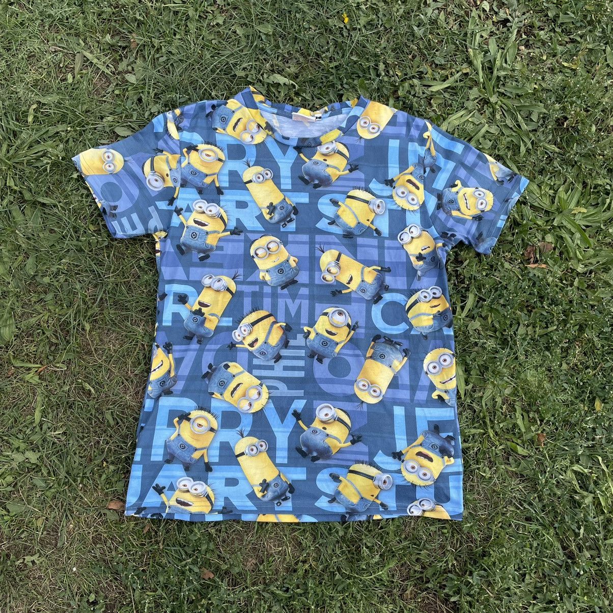 Cartoon Network Vintage Y2K Minions All Over Tee Face Humor Print Band Size US M / EU 48-50 / 2 - 1 Thumbnail