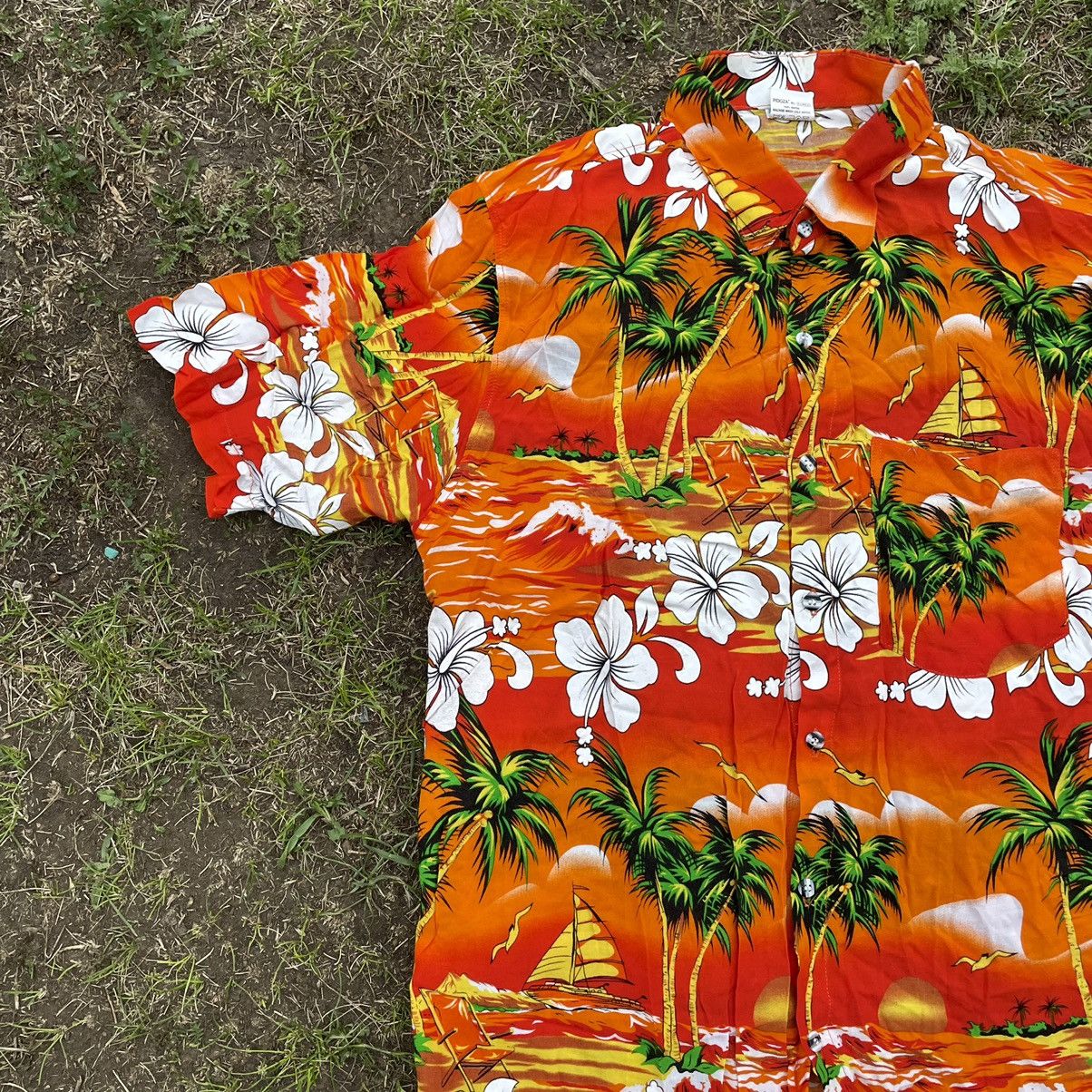 Vintage Vintage 90s Aloha Hawaiian Shirt Tropical Floral Print Coast Size US M / EU 48-50 / 2 - 3 Thumbnail