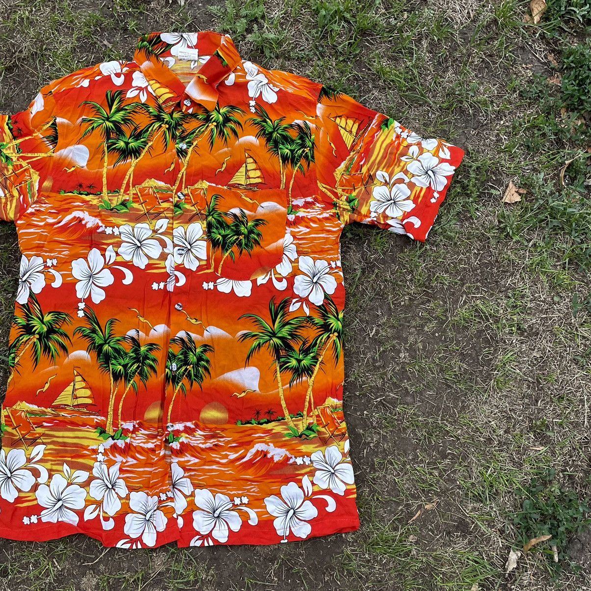 Vintage Vintage 90s Aloha Hawaiian Shirt Tropical Floral Print Coast Size US M / EU 48-50 / 2 - 2 Thumbnail