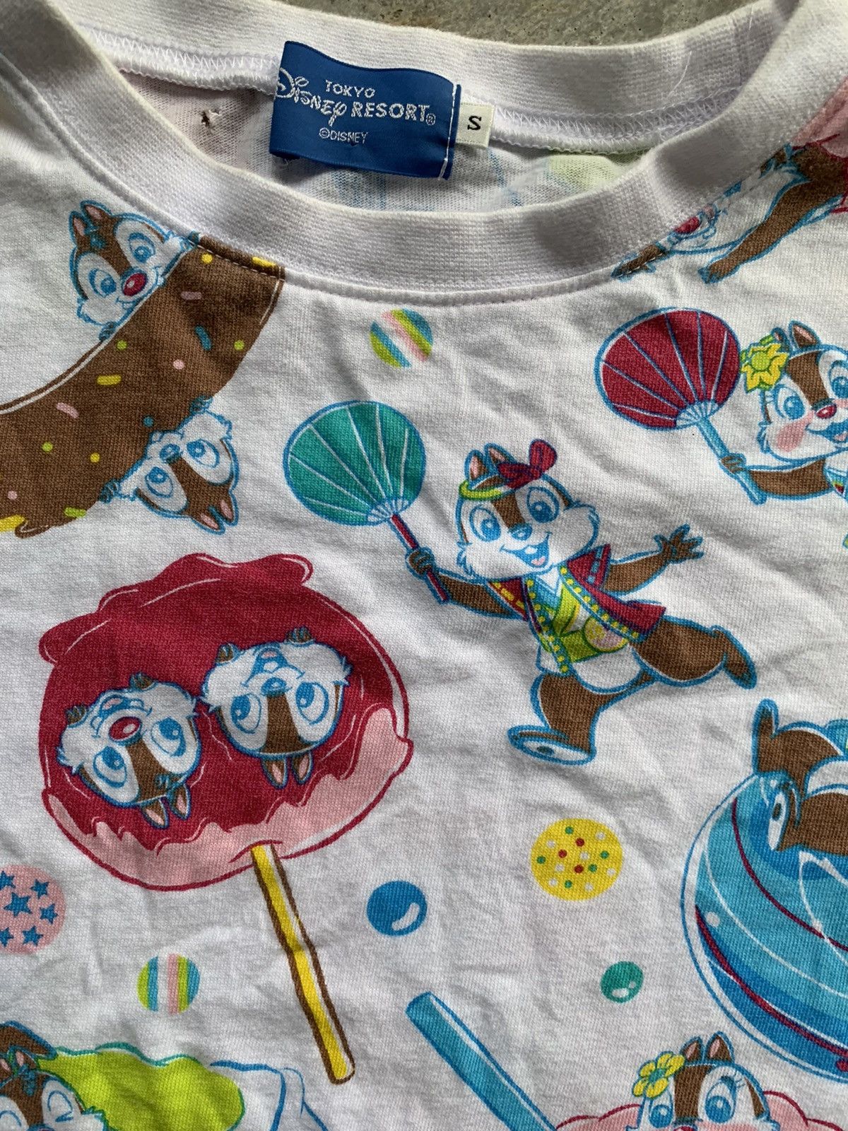 Cartoon Network Vintage Disney Cartoon Chip N dale Full Print Tshirt Size US S / EU 44-46 / 1 - 2 Thumbnail