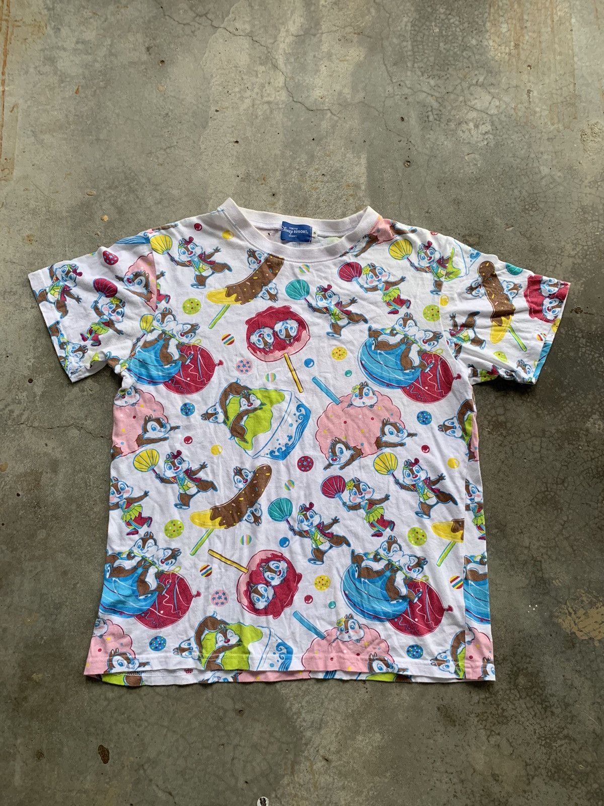 Cartoon Network Vintage Disney Cartoon Chip N dale Full Print Tshirt Size US S / EU 44-46 / 1 - 1 Thumbnail