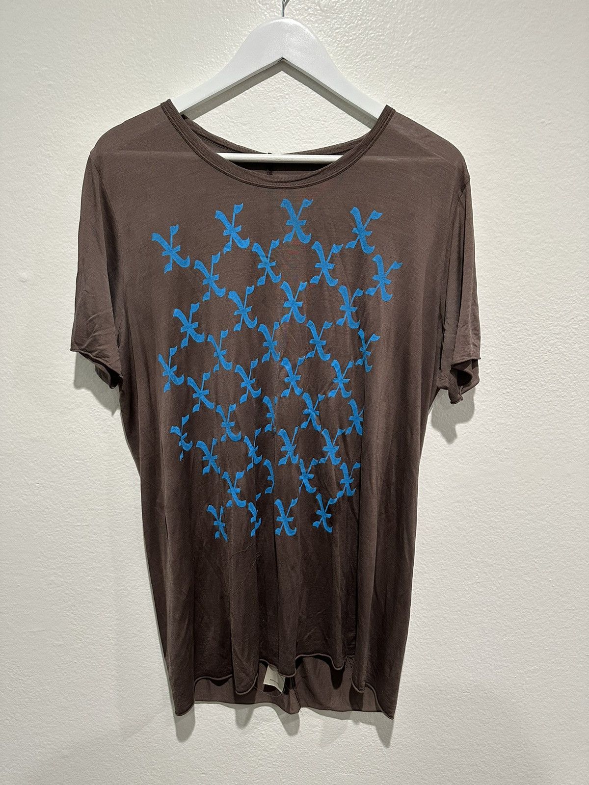 Rick Owens X Silk Tee Size US XL / EU 56 / 4 - 1 Thumbnail