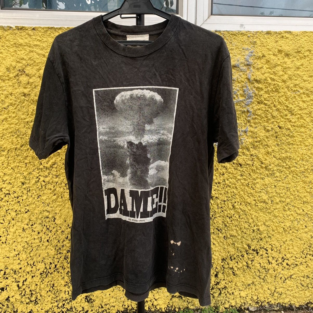 Libe Brand Univs japan sunfaded style black tshirt tee